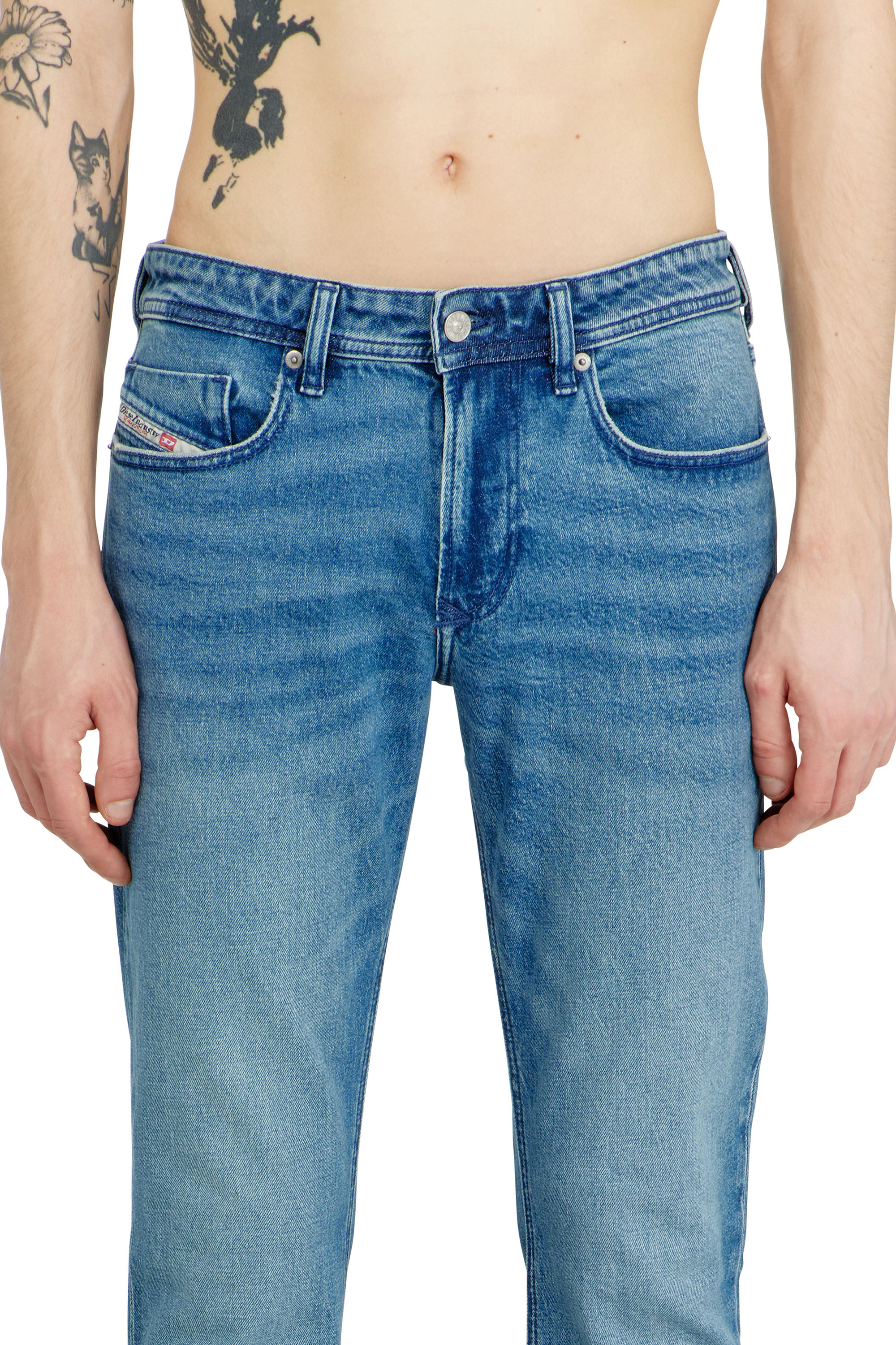Diesel - Male's Skinny Jeans 1979 Sleenker 0BEBI, Light Blue - 4