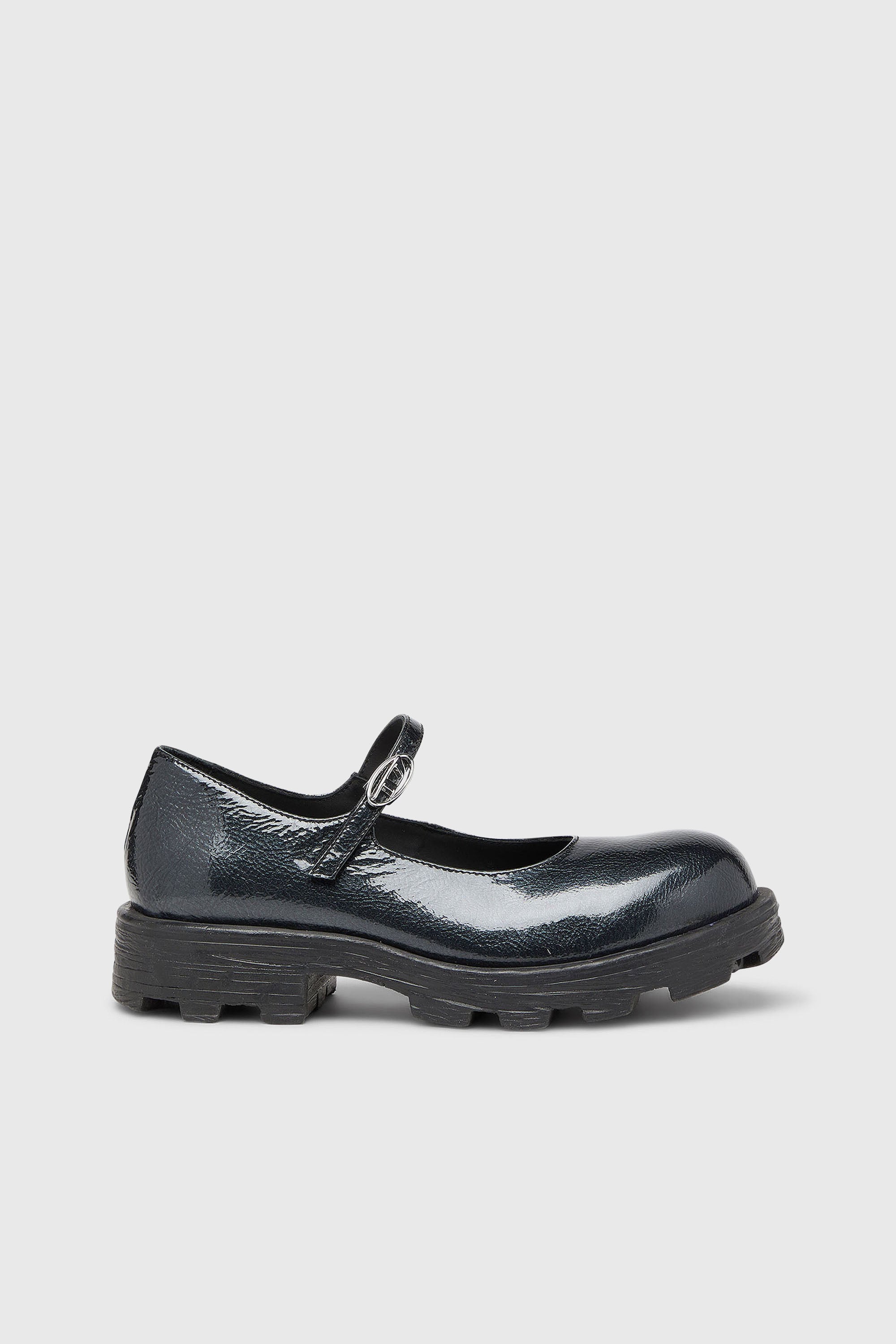 Diesel - D-HAMMER MARY JANE, D-Hammer - Merceditas con suela dentada en charol Mujer in Negro - 1