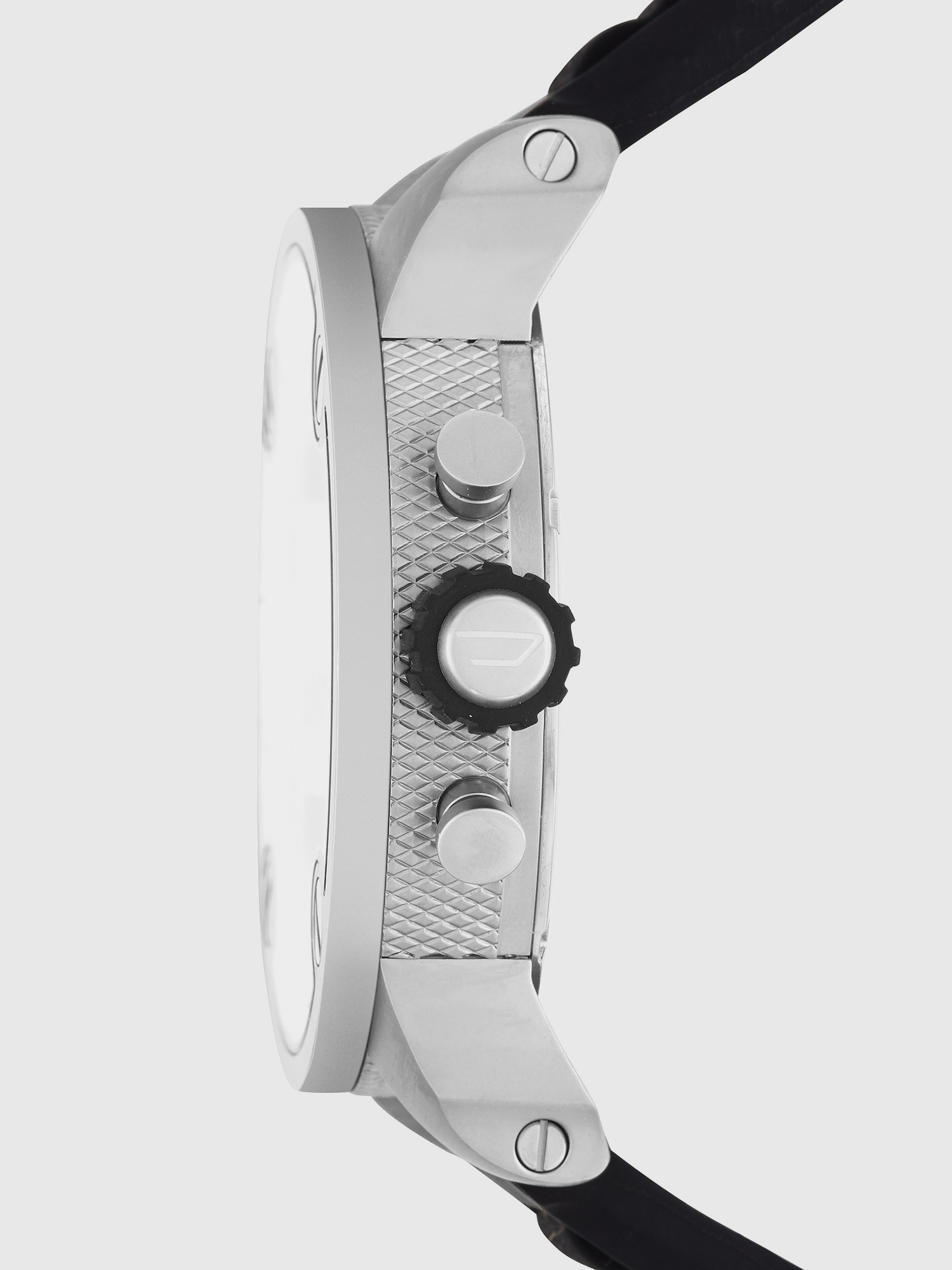 Diesel - DZ7411, Man's Silicon watch with yellow dial, 52 mm in Black/Yellow - 2