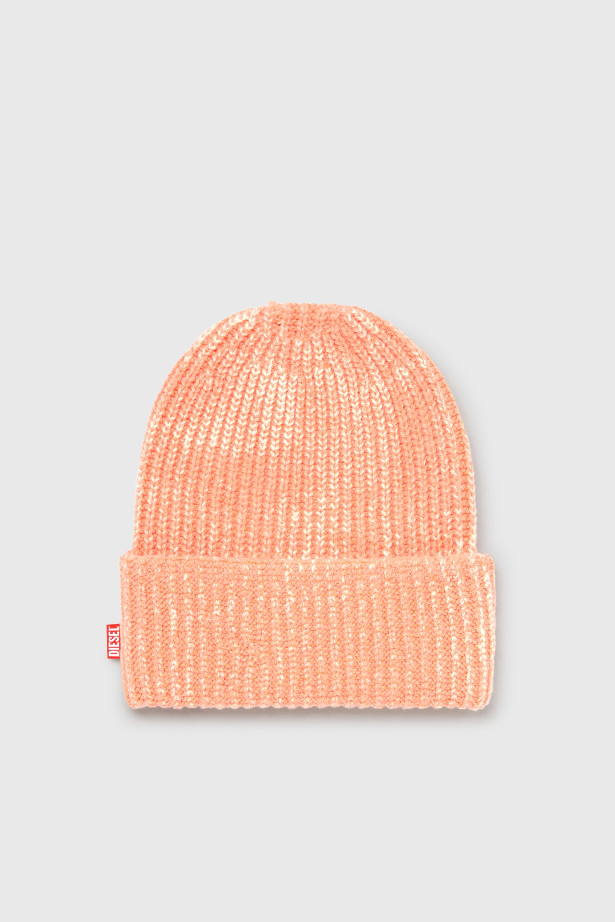 Diesel - K-AVET, Bonnet en laine m&eacute;lang&eacute;e bross&eacute;e Mixte in Orange - 1