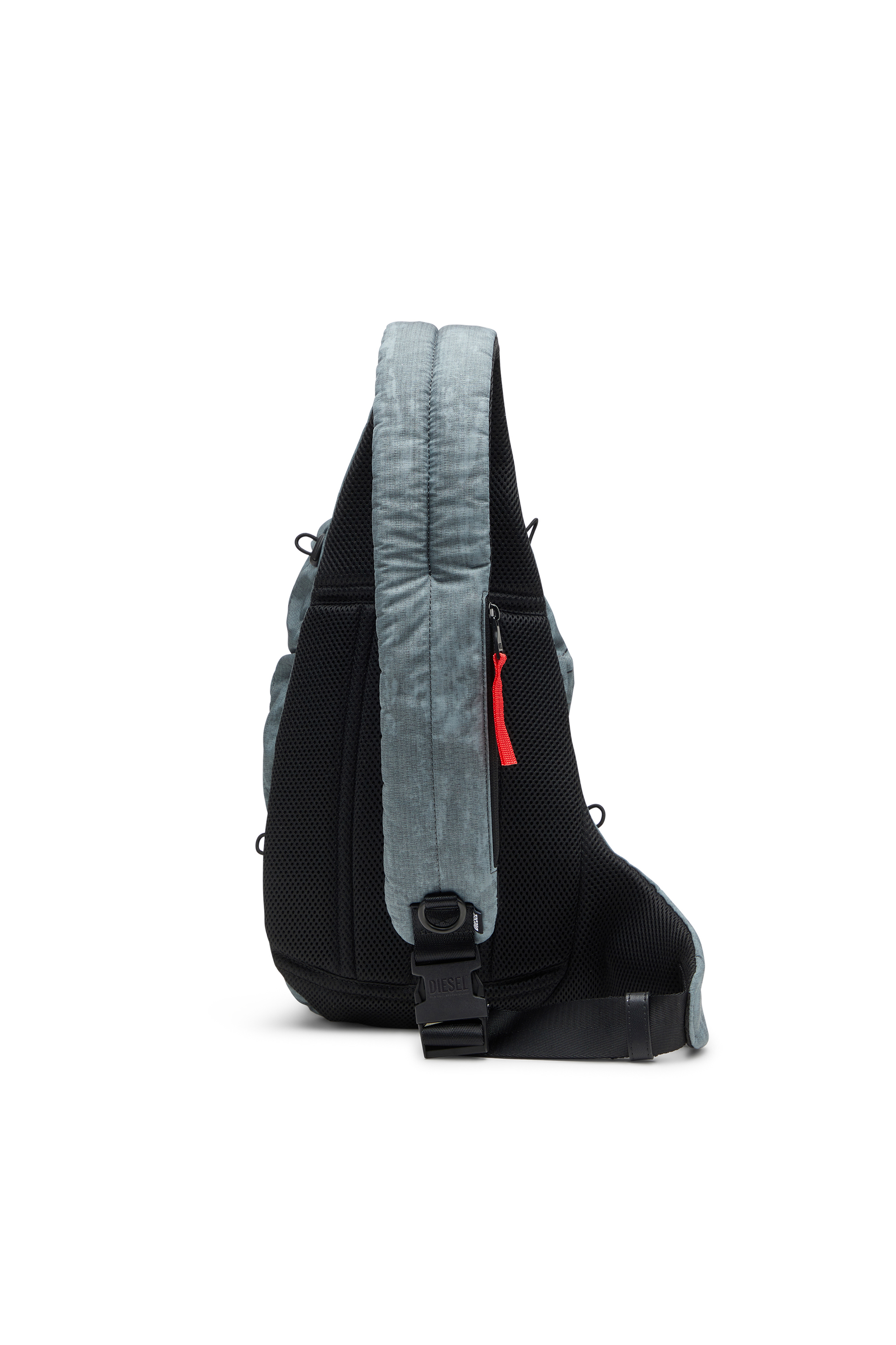 Diesel - ZIP-D SLING BAG X, Unisex's Zip-D Single-shoulder backpack with adjustable strap in Grey - 2