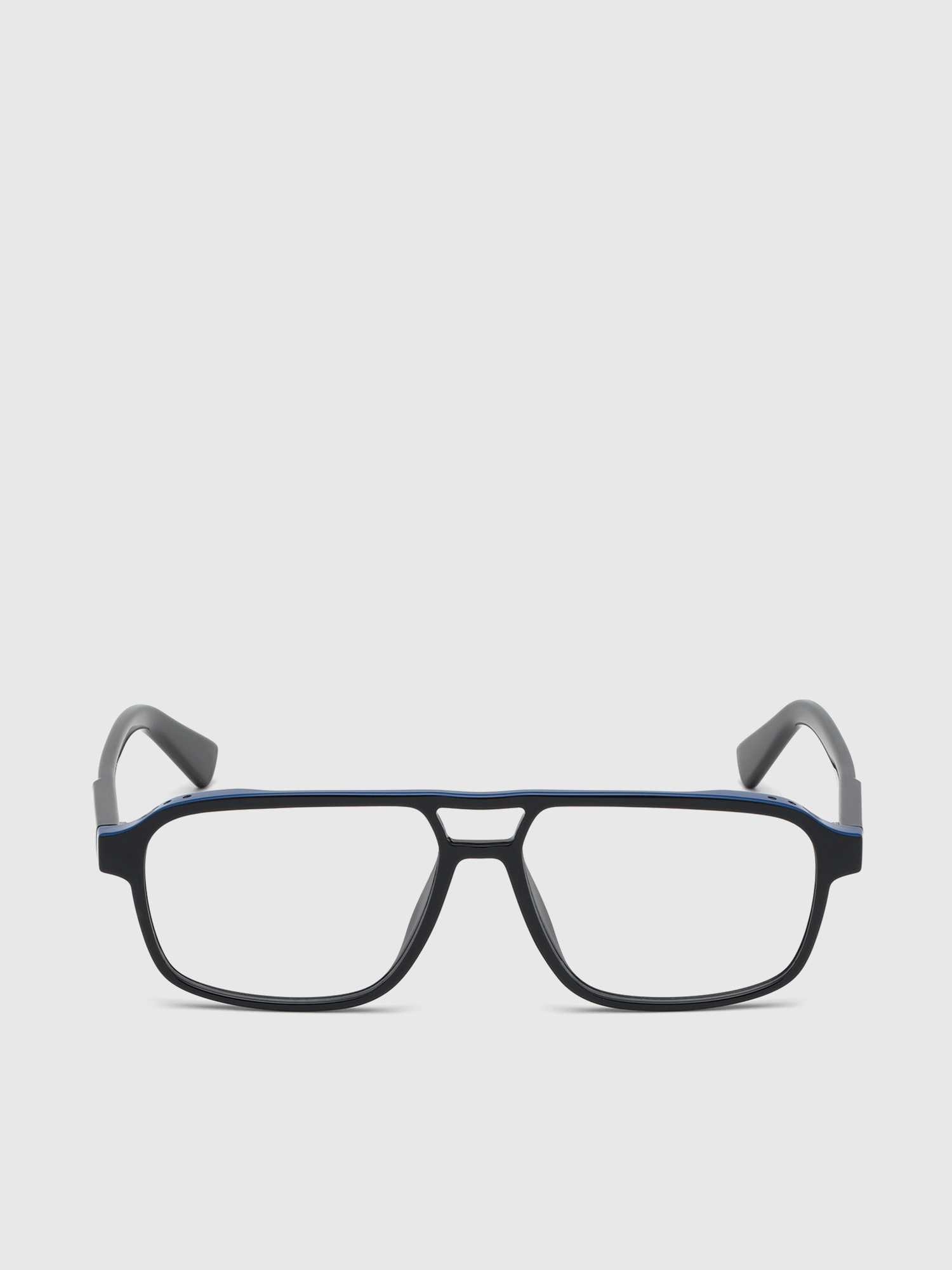 Diesel - DL5309, Man's Navigator eyeglasses with double bridge in Black - 1