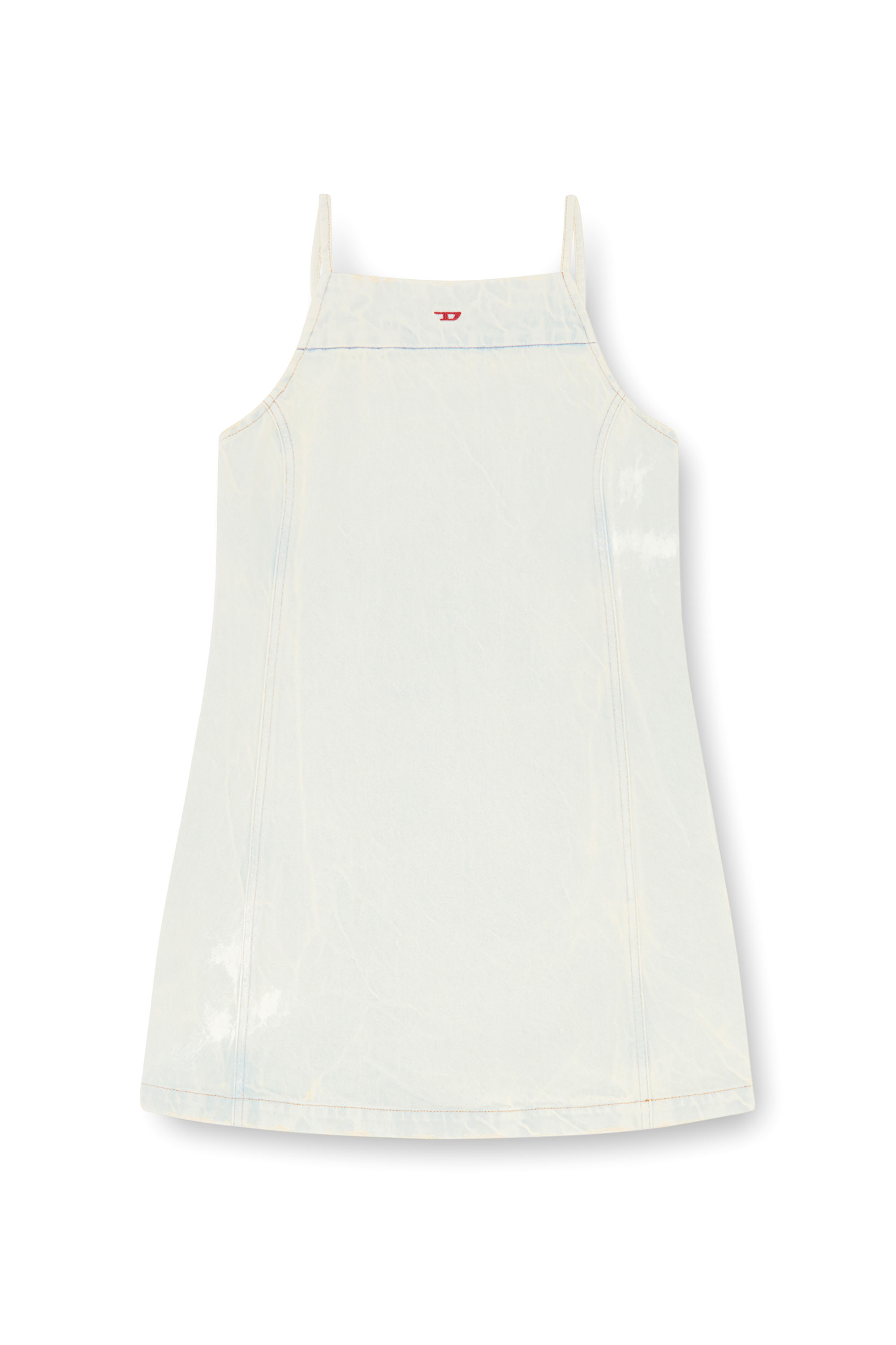 Diesel - DE-BETY-DRESS-D, Female's Denim halter dress with a dusty wash in Light Blue - 2