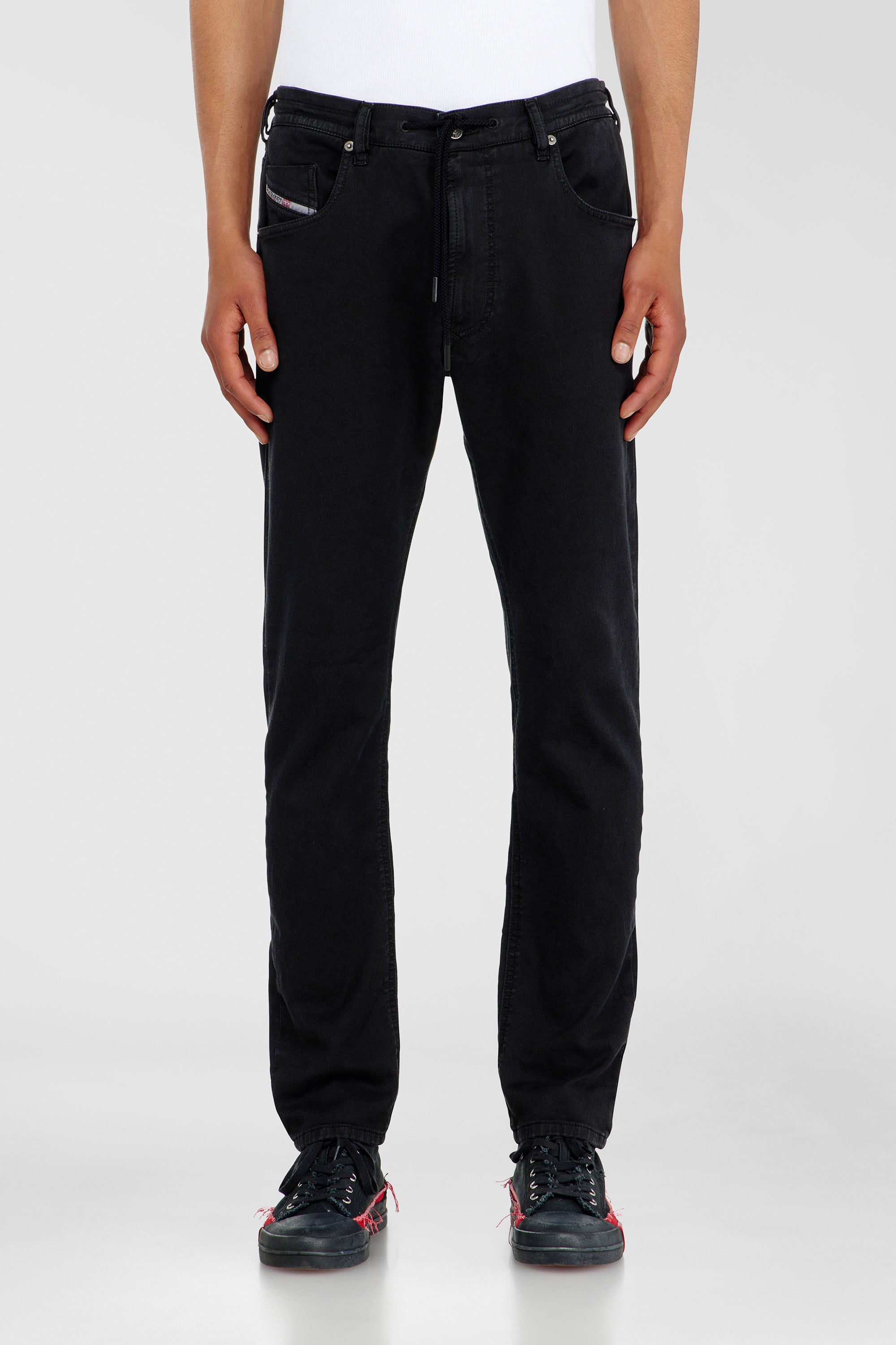 Diesel - Man's Regular 2032 D-Krooley Joggjeans&reg; 068NH, Black/Dark grey - 2