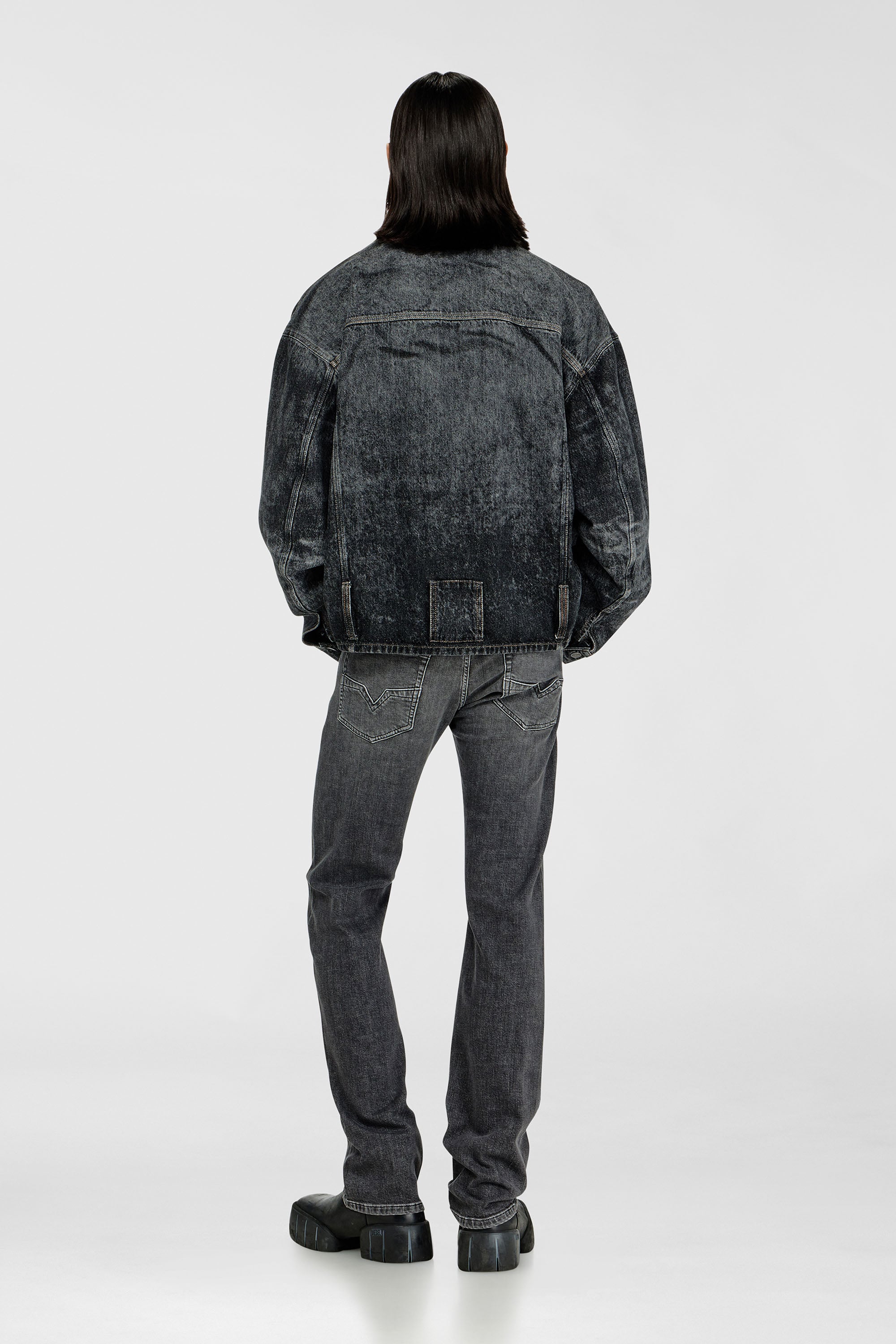 Diesel - Man's Regular Jeans 1985 Larkee 0HDBD, Black/Dark grey - 3
