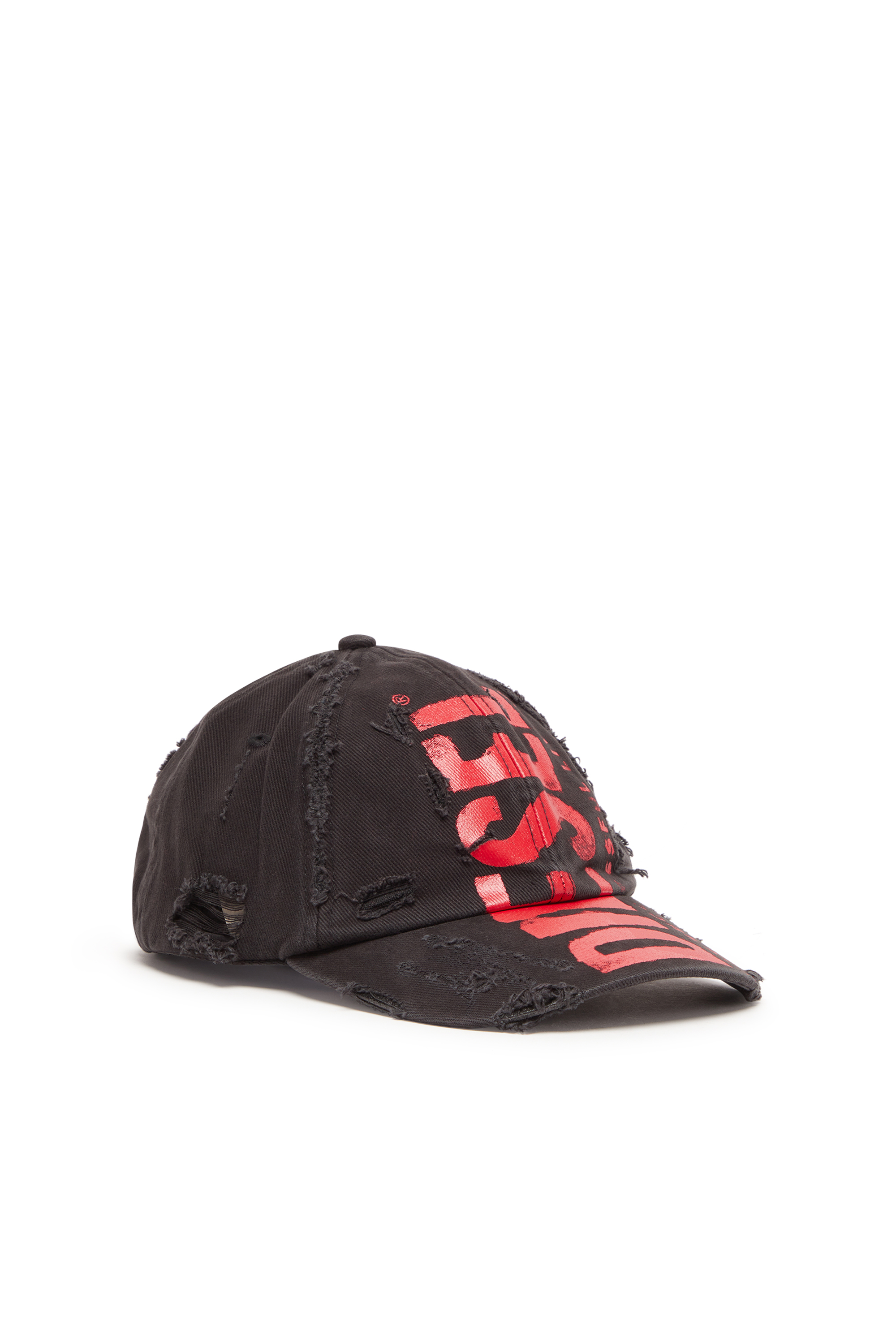【DIESEL】C-EWAN-NY CAP RED DIESEL C-Ewan-Ny Logo-Print Cap in Red for Men | Lyst