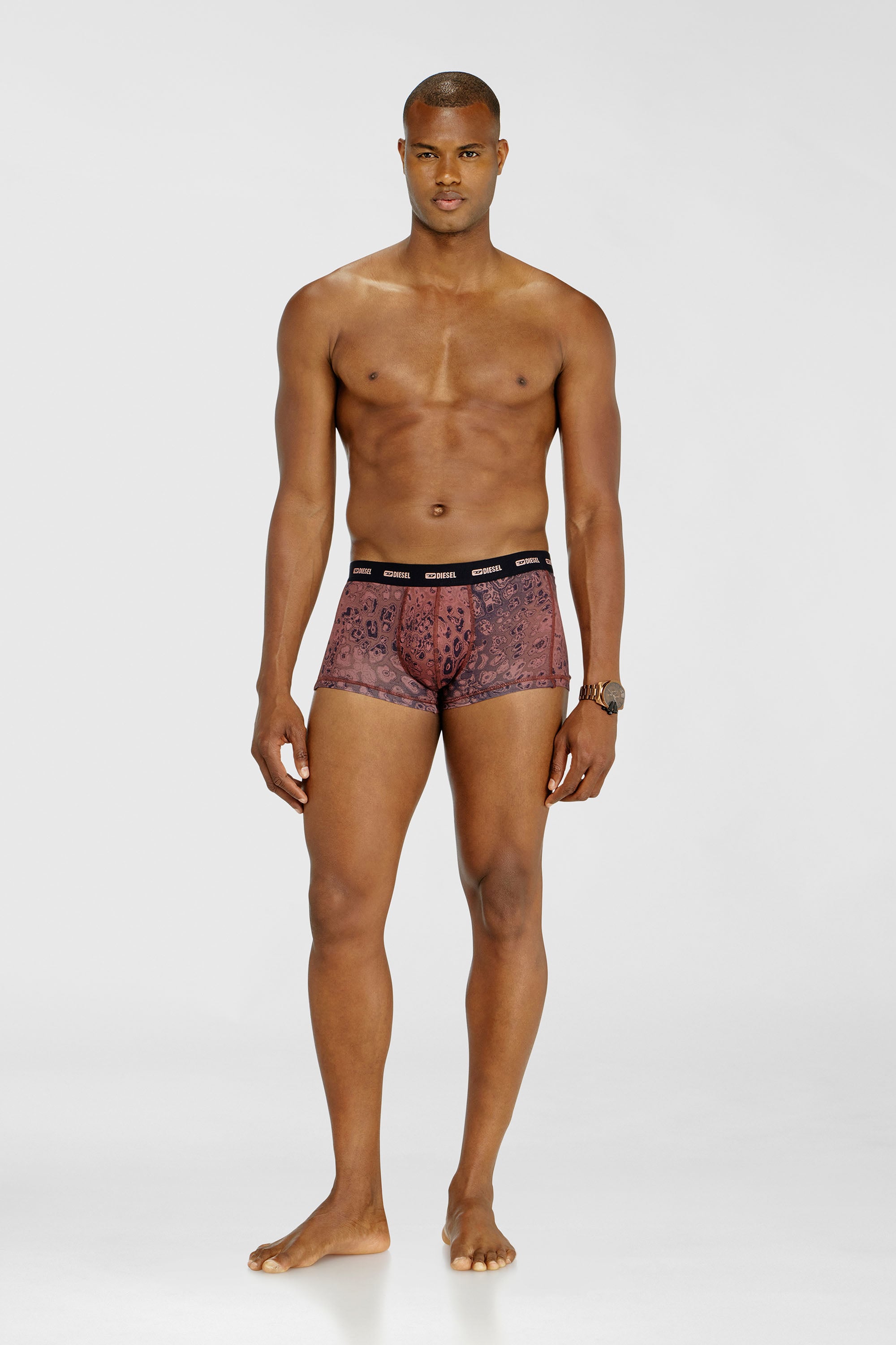 Diesel - DAMIEN-UTLT-3PACK, Male's Three-pack of stretch cotton boxer briefs in Violet - 2