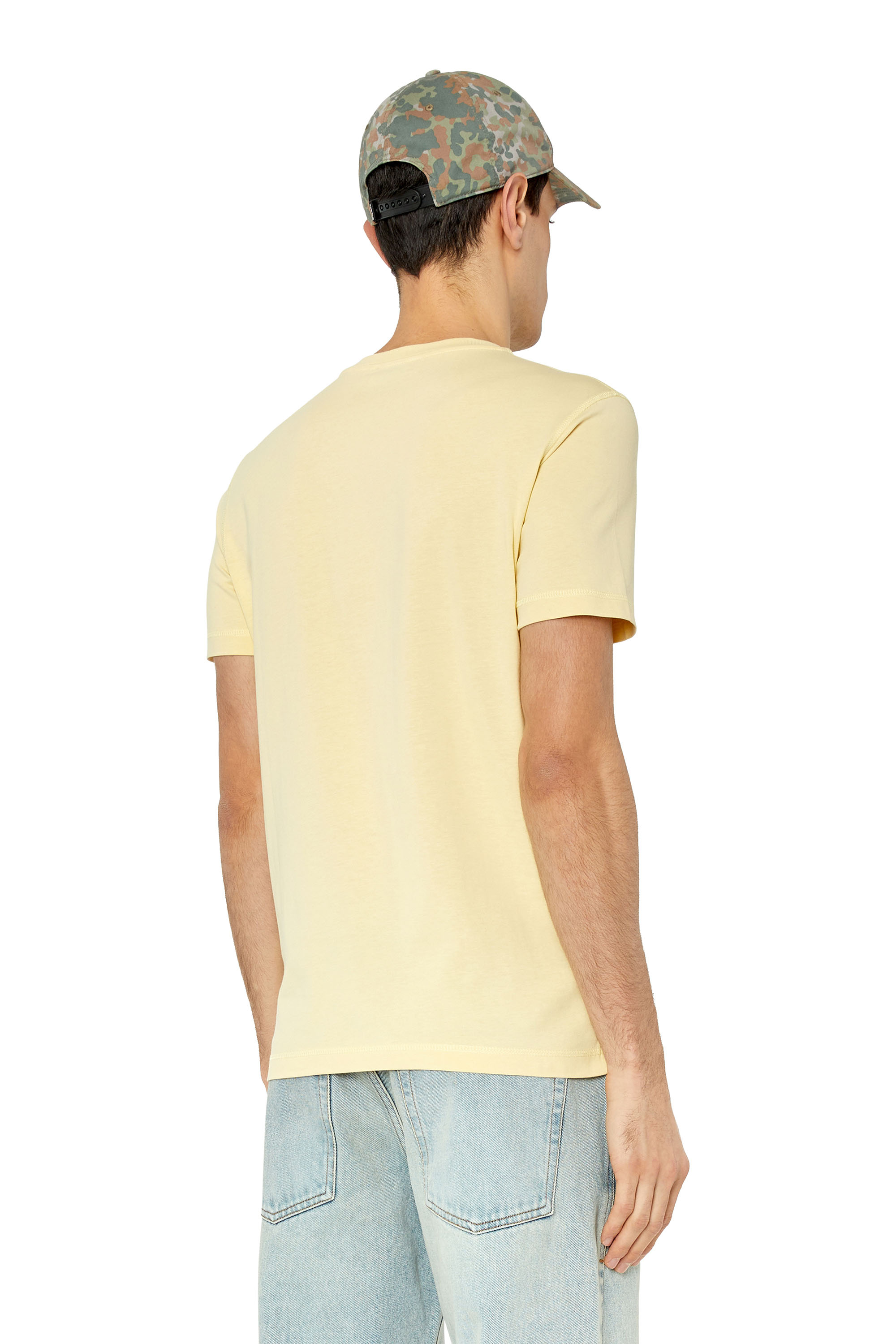 Diesel - T-DIEGOR-G10, Man's T-shirt with utility logo print in Beige - 5