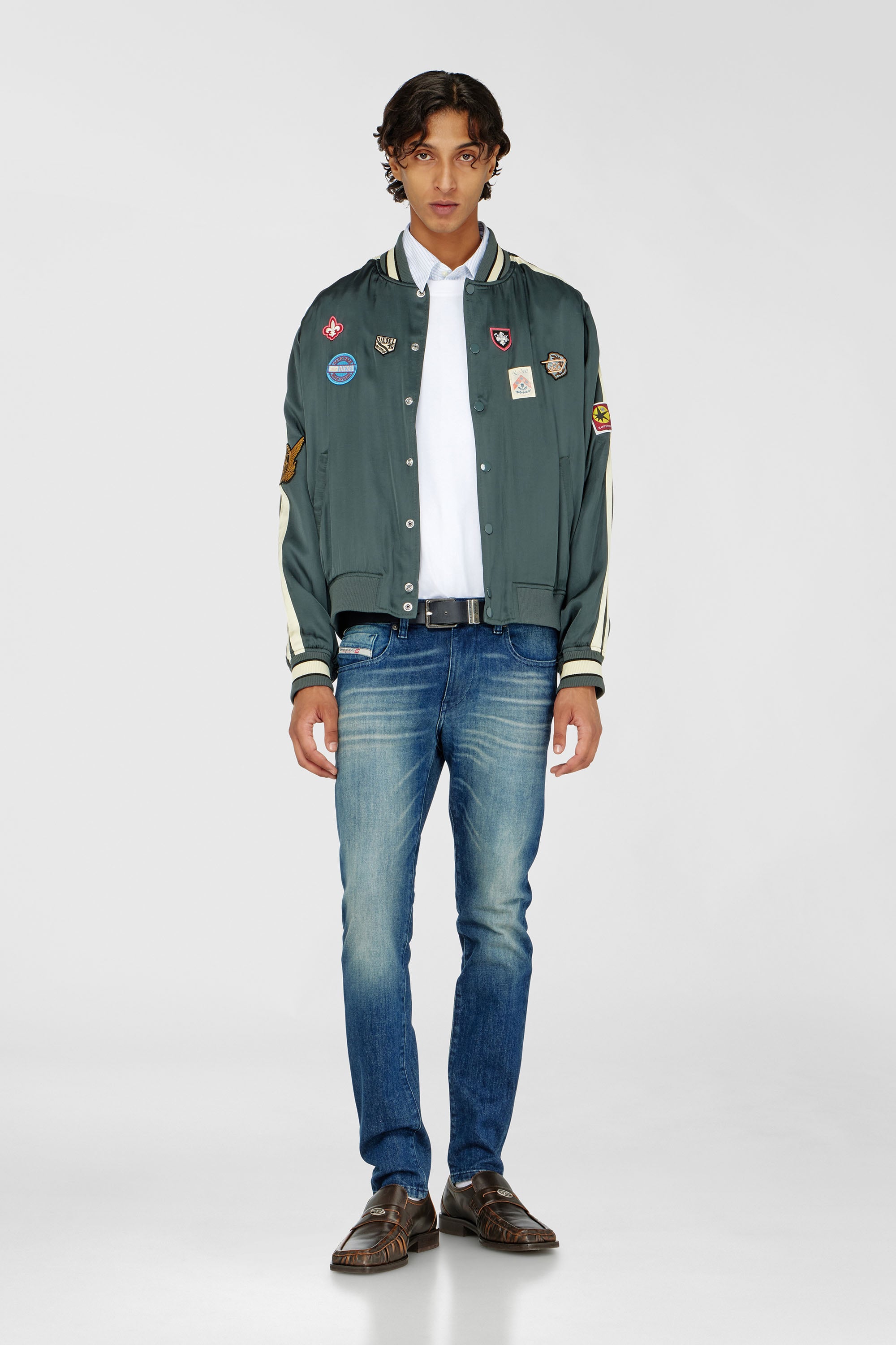 Diesel - Slim Jeans 2019 D-Strukt 0KBBR Hombre, Azul Oscuro - 1