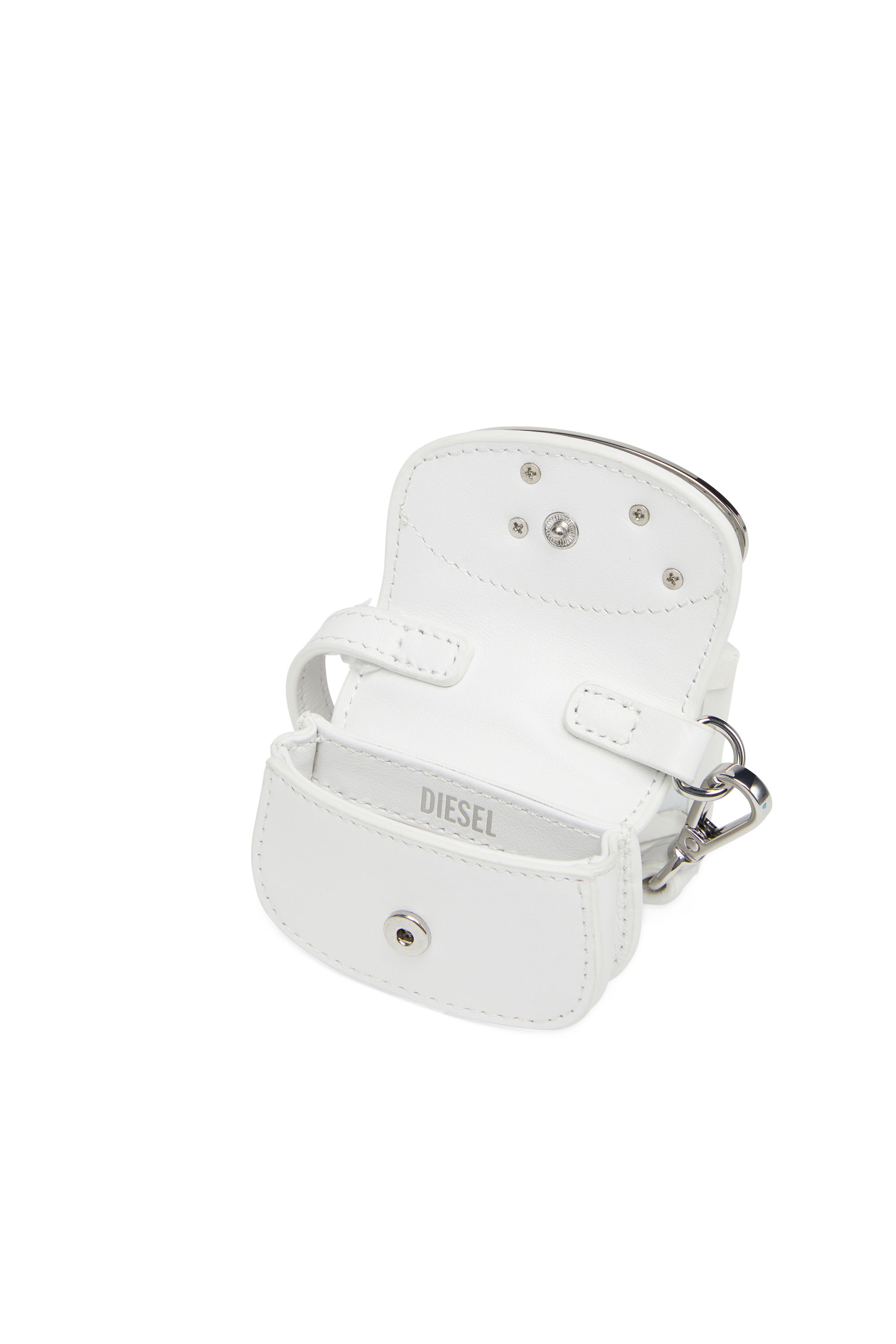 Diesel - 1DR MICRO, Woman's Leather bag charm in White - 4