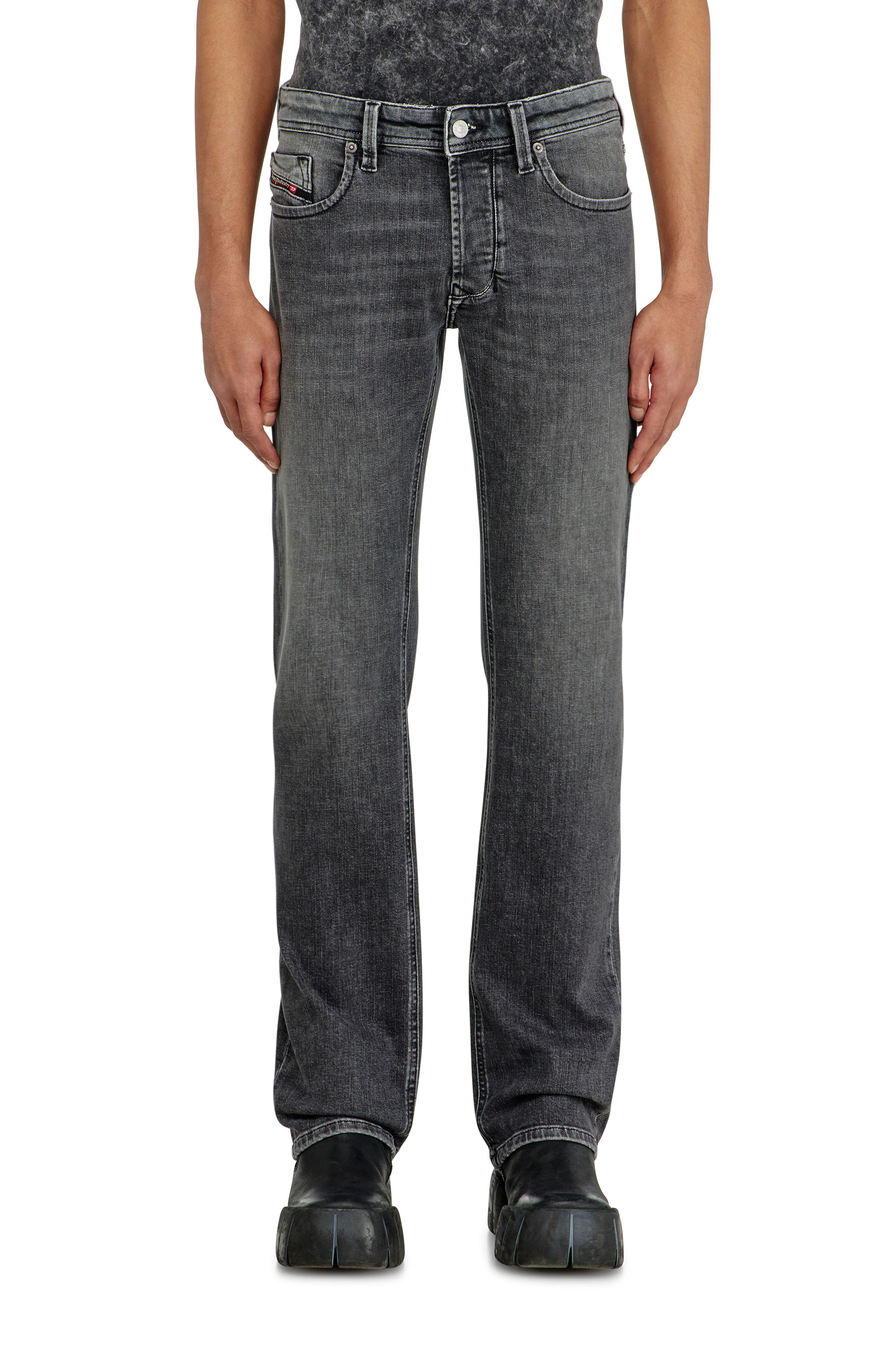 Diesel - Regular Jeans 1985 Larkee 0HDBD Homme, Noir/Gris fonc&eacute; - Image 4