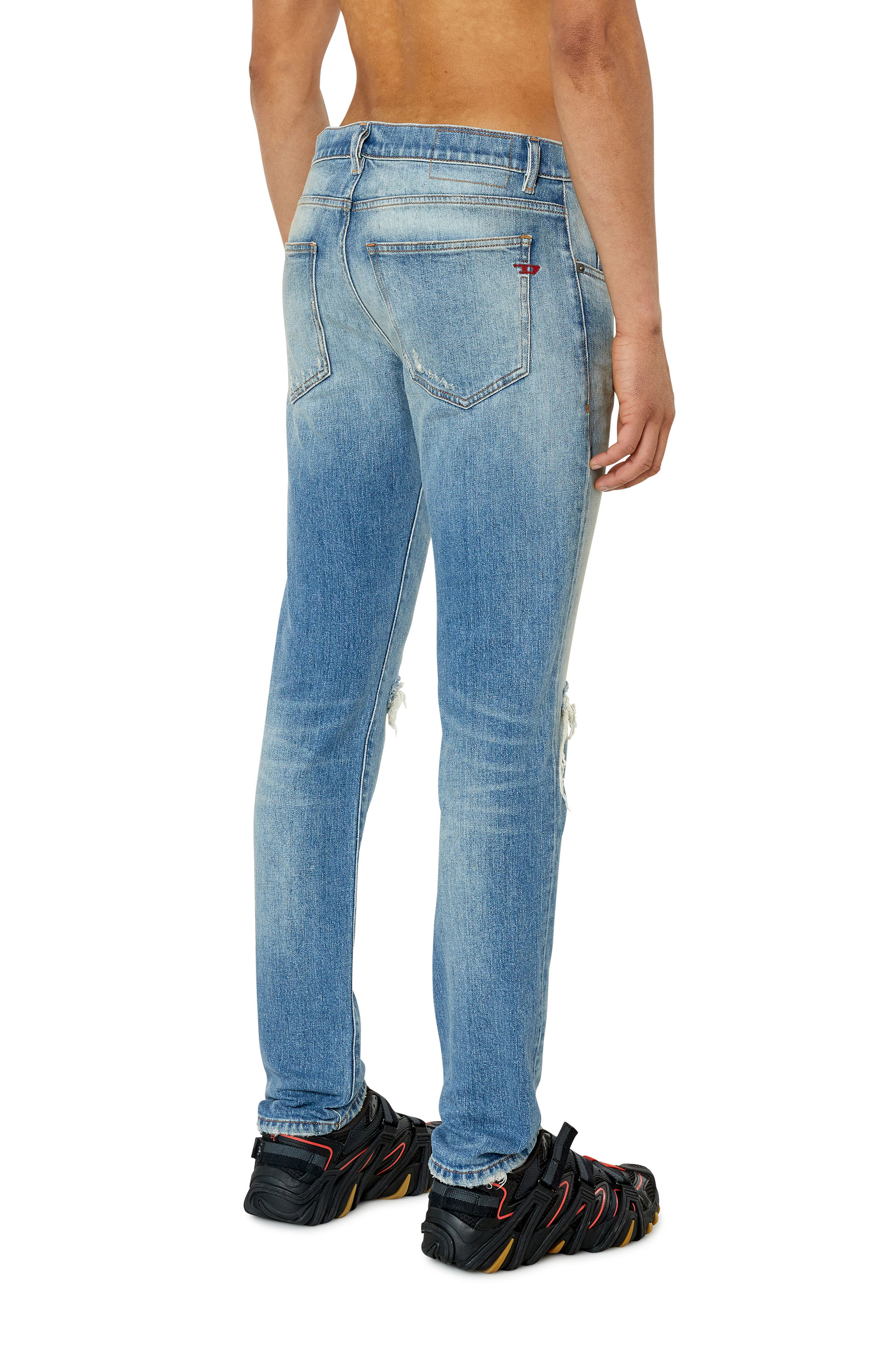 Diesel - Slim Jeans 2019 D-Strukt 007P3, Man's Slim Jeans - 2019 D-Strukt in Light Blue - 2
