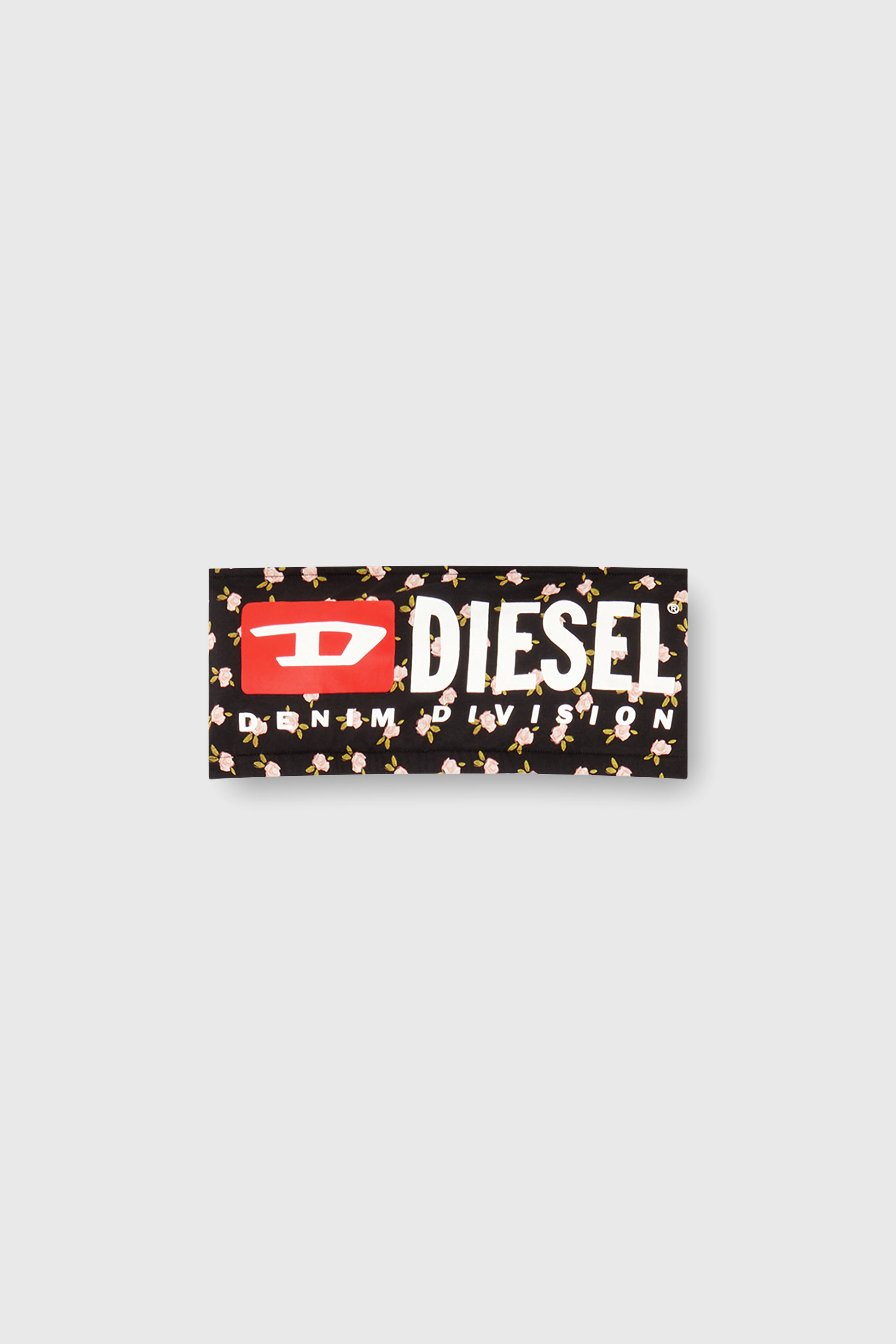 Diesel - MELANIE-C-D-CORE, Sujetador bandeau de algod&oacute;n con estampado floral all-over Mujer in Negro - 6
