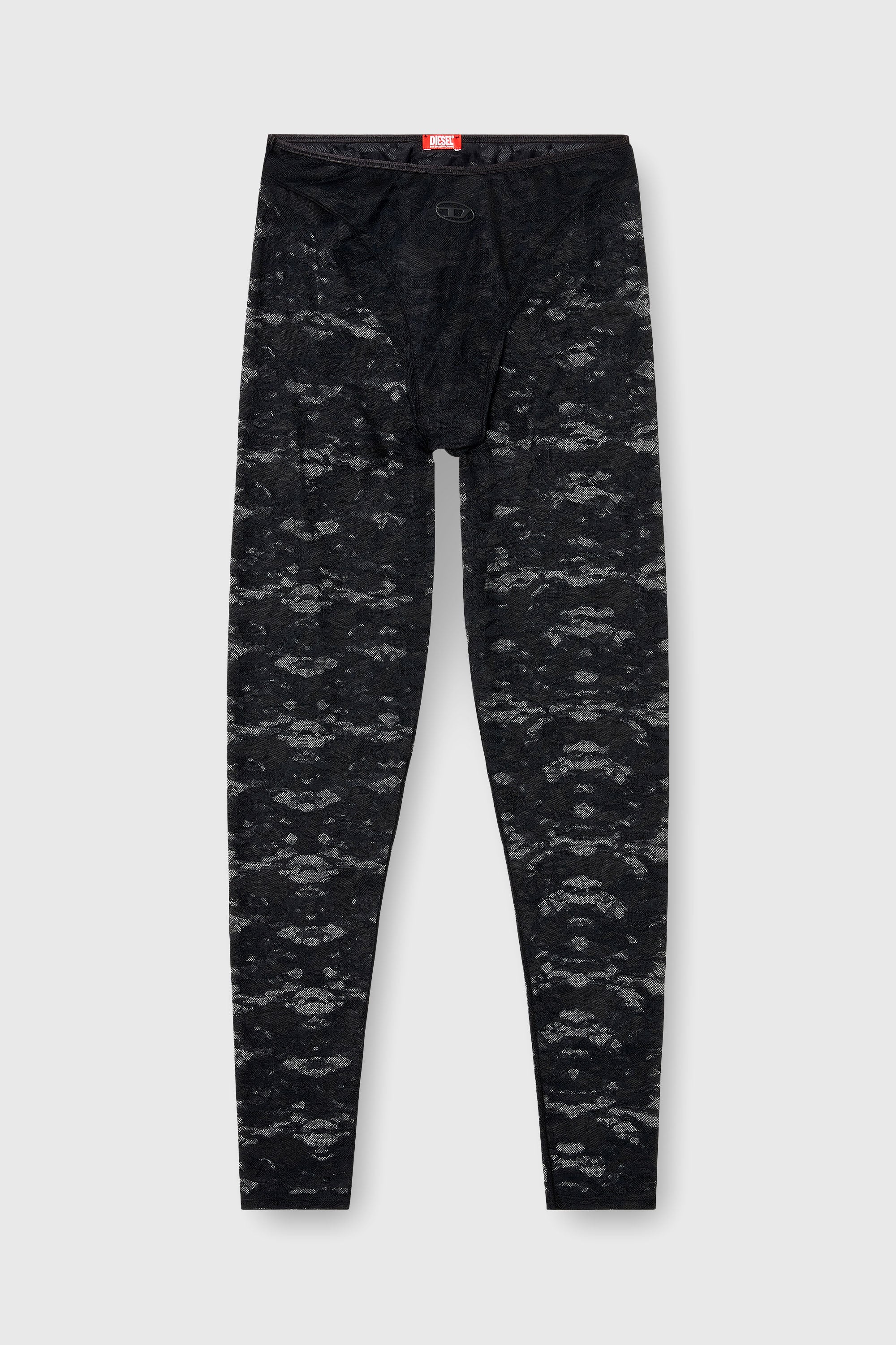 Diesel - HAYLEY-UTLT, Female's Leggings in nylon camouflage lace in Black - 2