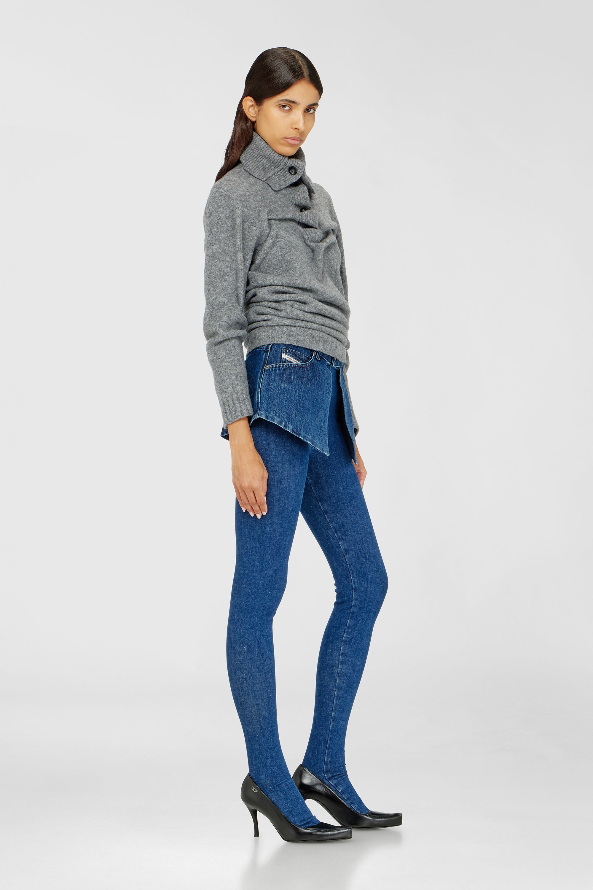Diesel - Skinny Jeans D-Spika 09R31 Mujer, Azul Oscuro - 2