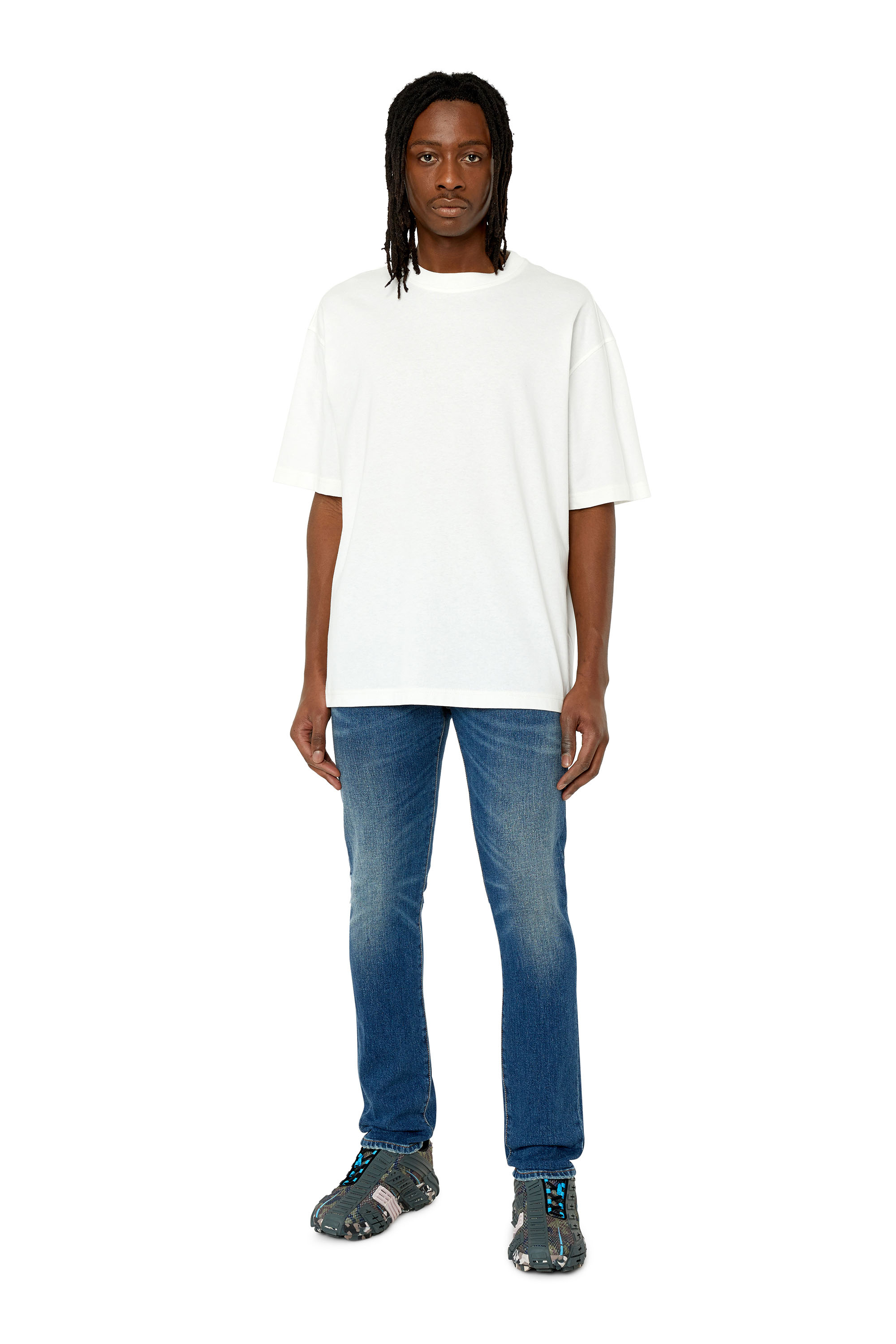 Diesel - Man's Slim Jeans 2019 D-Strukt 007L1, Medium blue - 2