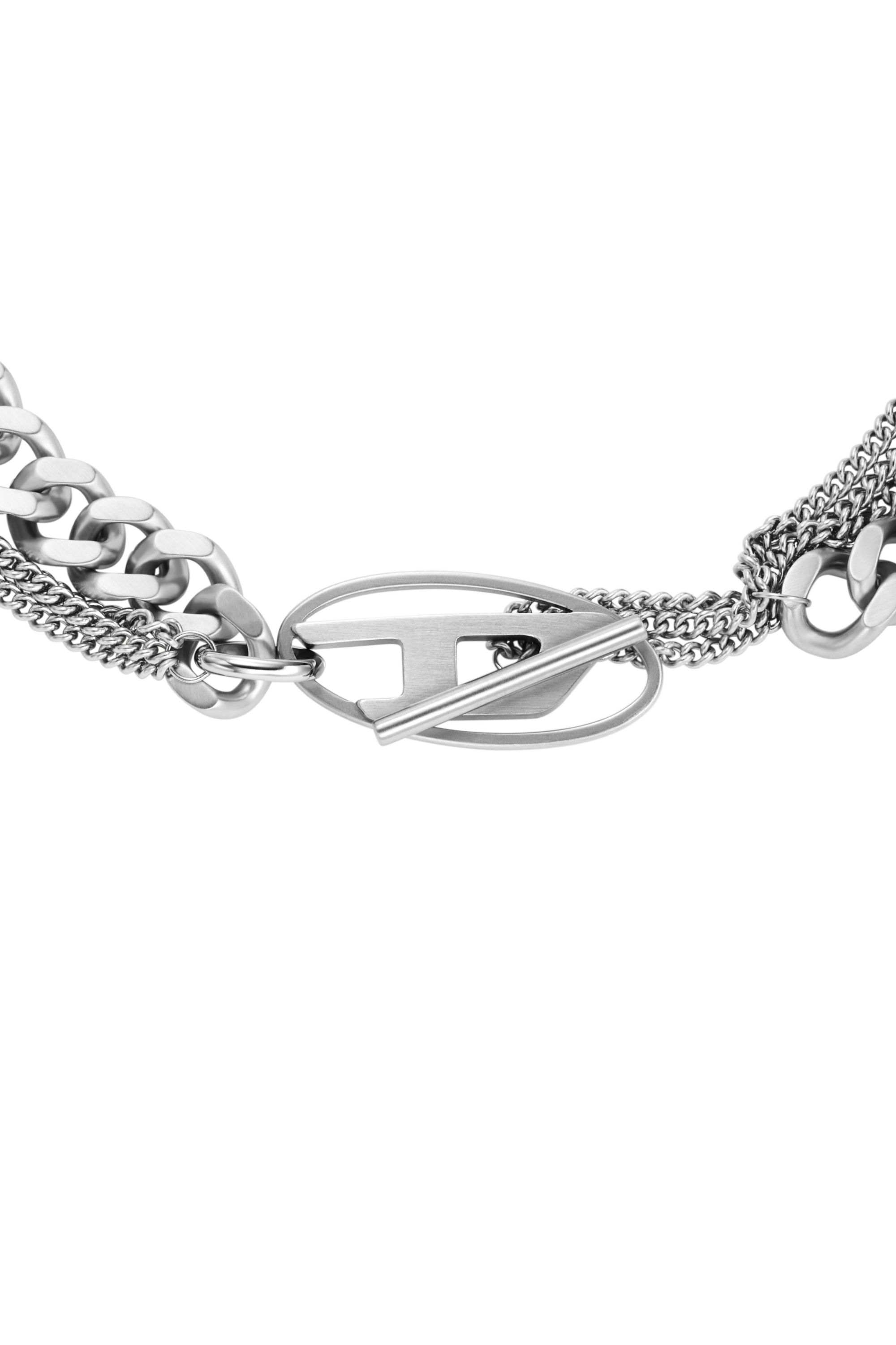 Diesel - DX1549040 JEWEL, Unisex's Stainless Steel Chain Necklace in Silver - 2