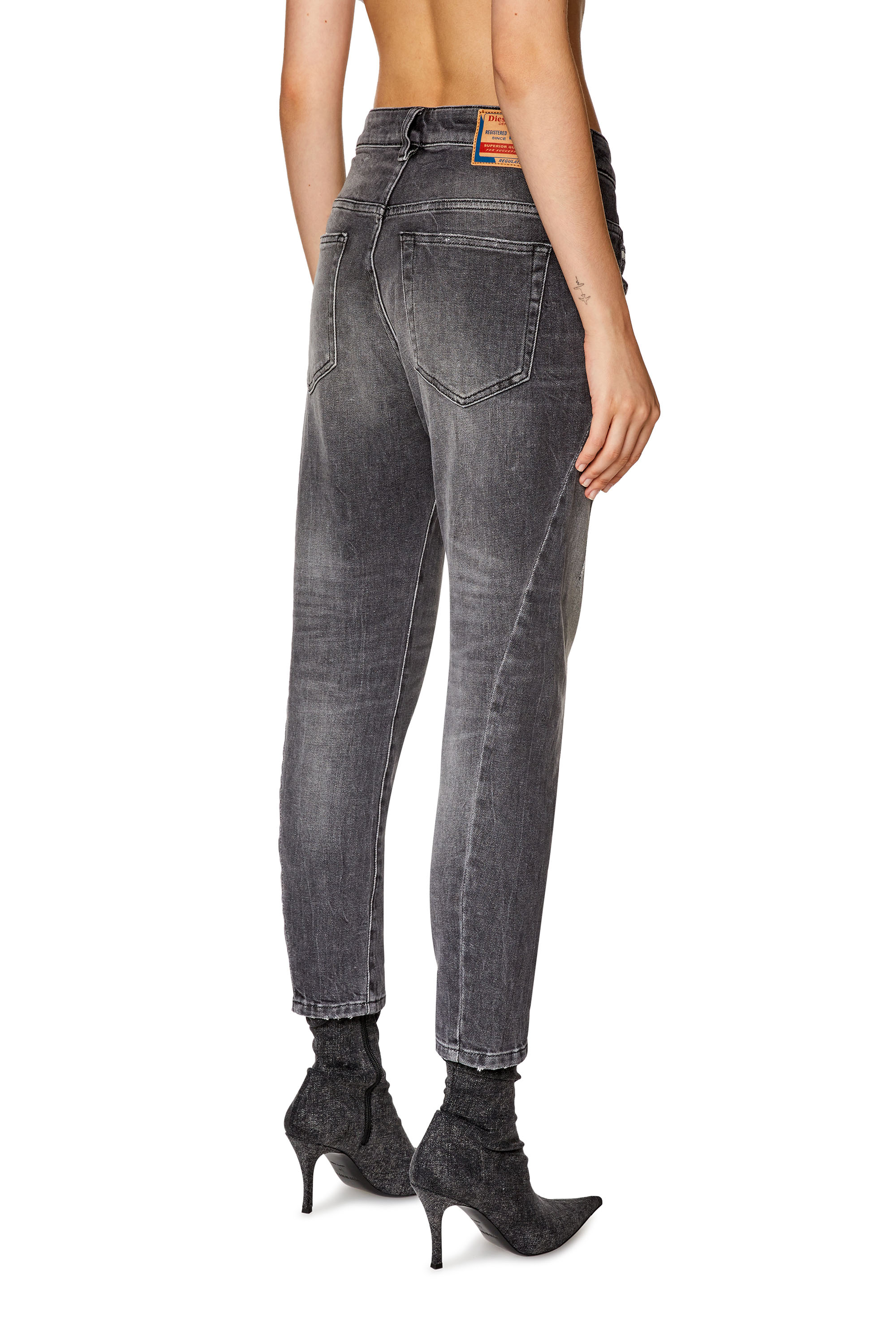 Diesel - Woman's Boyfriend Jeans Fayza 09G21, Black/Dark grey - 5