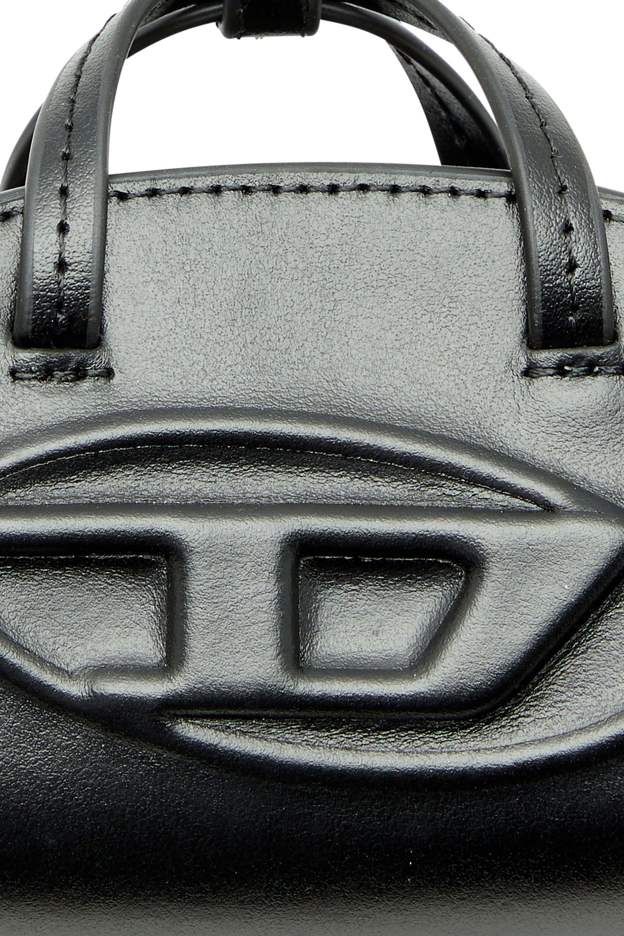 Diesel - 1DR DOME M CHARMS, Colgnate bolso en miniatura de piel Mujer in Negro - 3