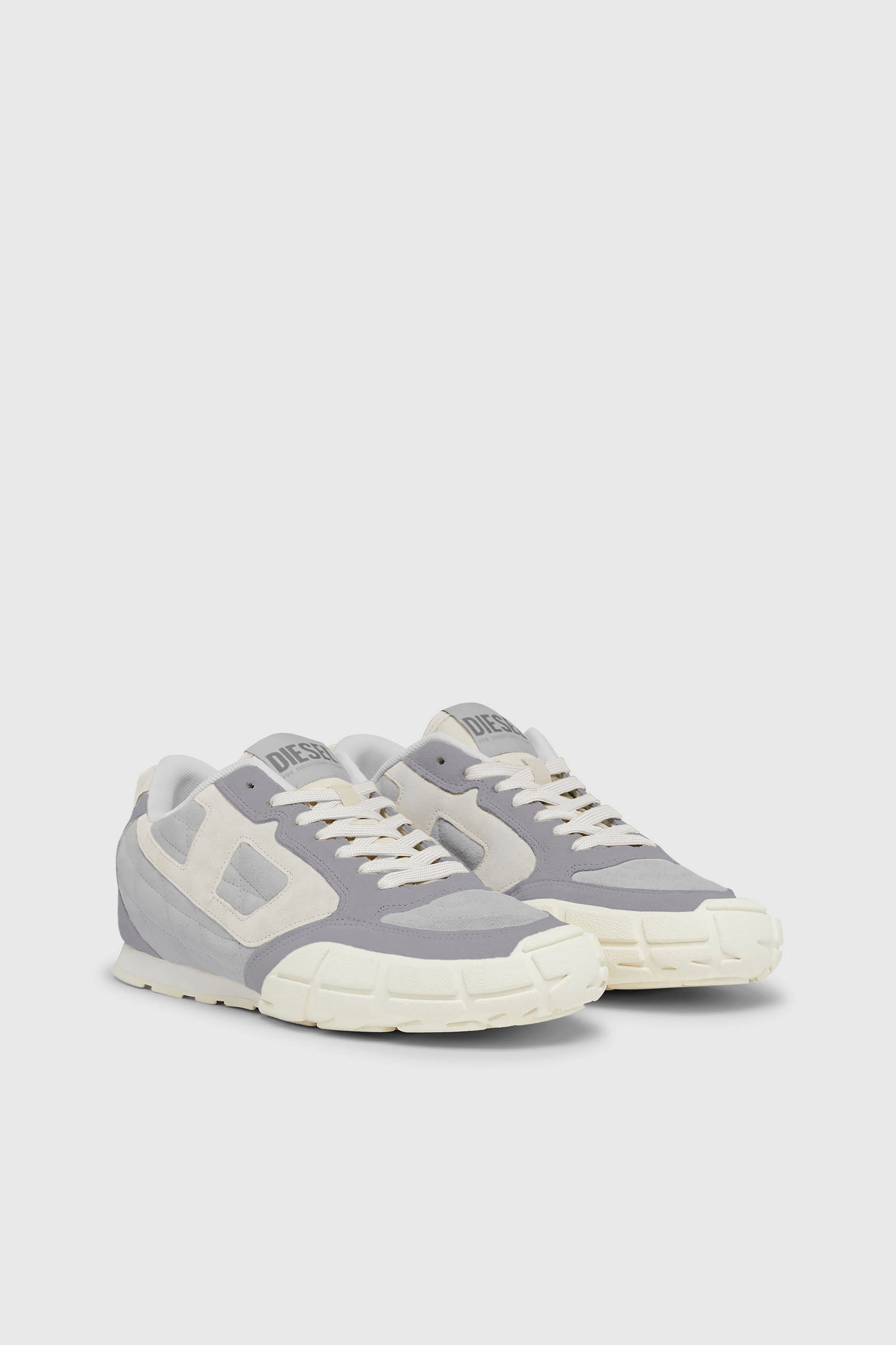 Diesel - S-PAGODHA LOW, S-Pagodha-Baskets en daim matelass&eacute;es Homme in Gris - 2