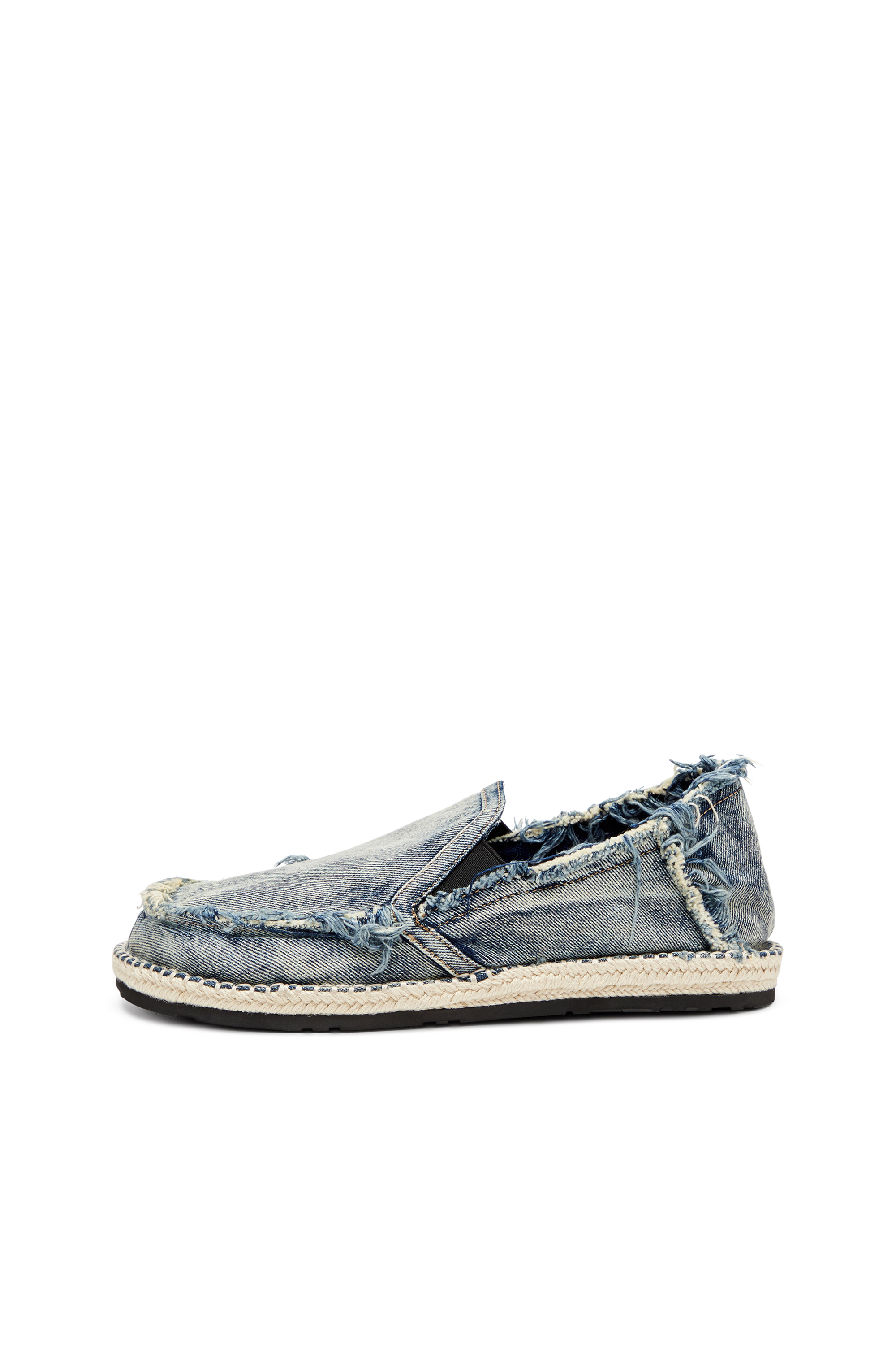 Diesel - D-LUKAS ESP, Male's D-Lukas-Espadrille loafers in distressed denim in Light Blue - 2