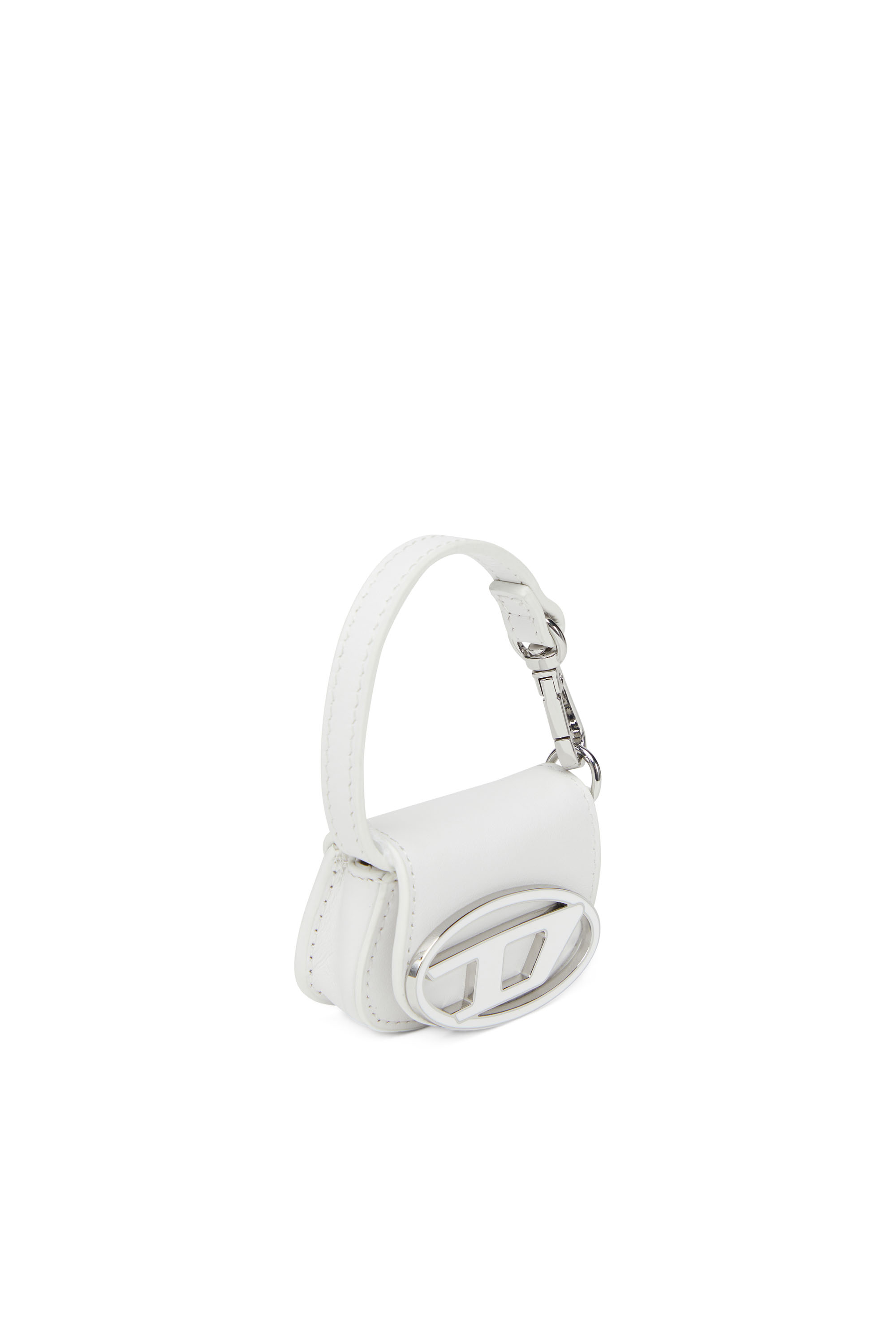 Diesel - 1DR MICRO, Woman's Leather bag charm in White - 2