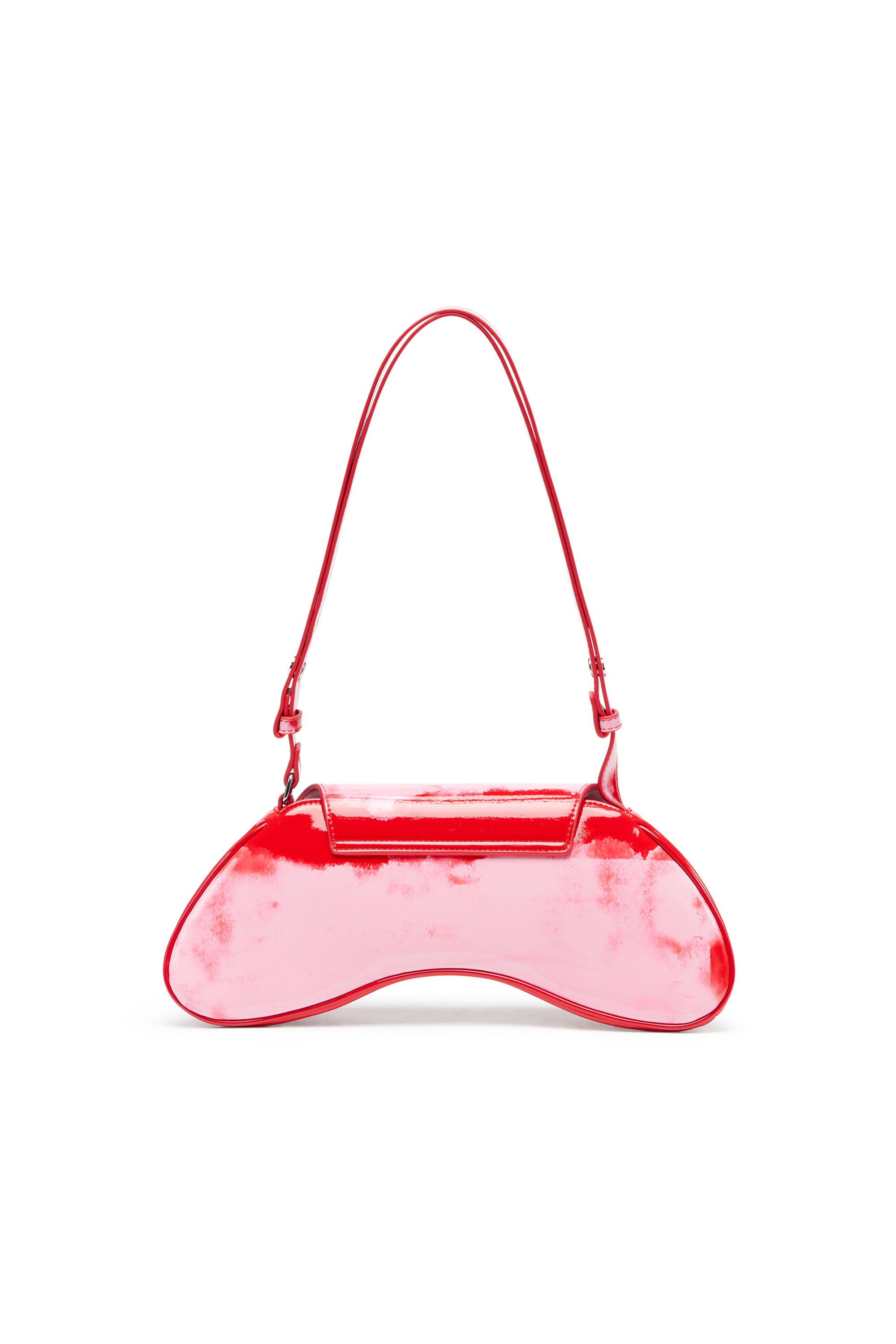 ★TOUT Y EST★ D shoulder bag pink 00980 Women's Play-Shoulder bag in printed glossy PU | Multicolor