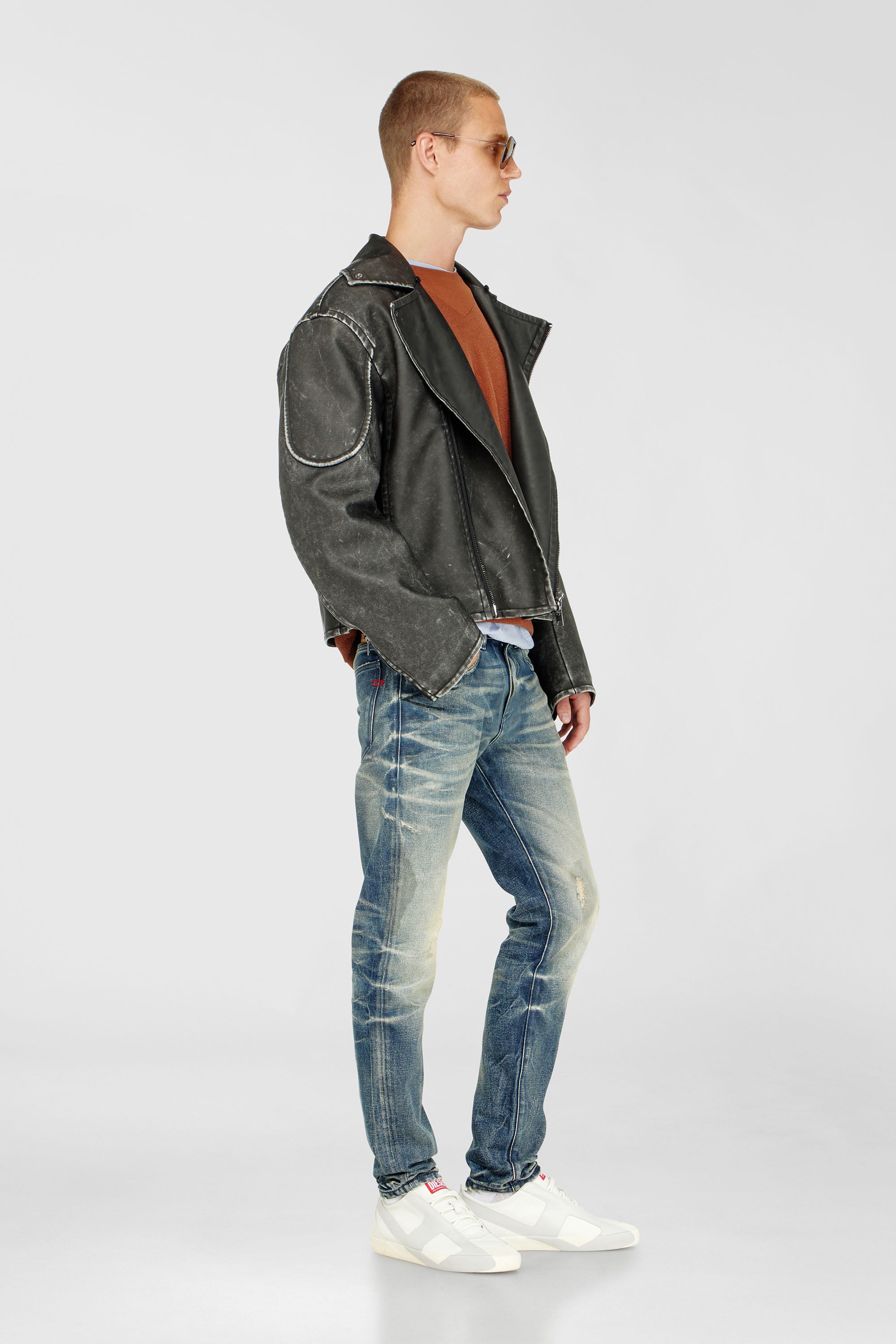 Diesel - Slim Jeans 2019 D-Strukt 09P36 Homme, Bleu moyen - Image 1