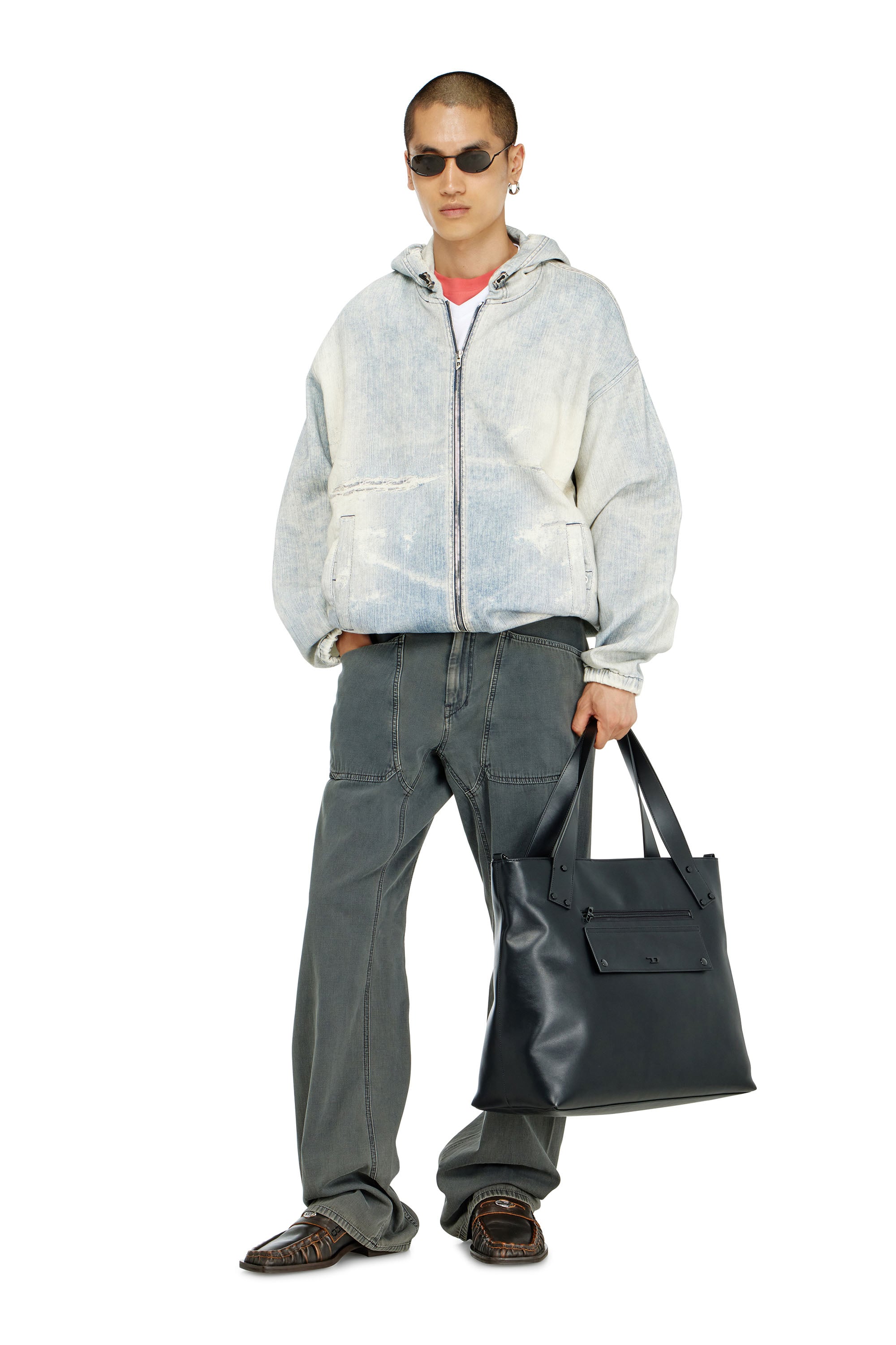 Diesel - Relaxed Jeans D-Zeta 068WR Hombre, Gris - 2