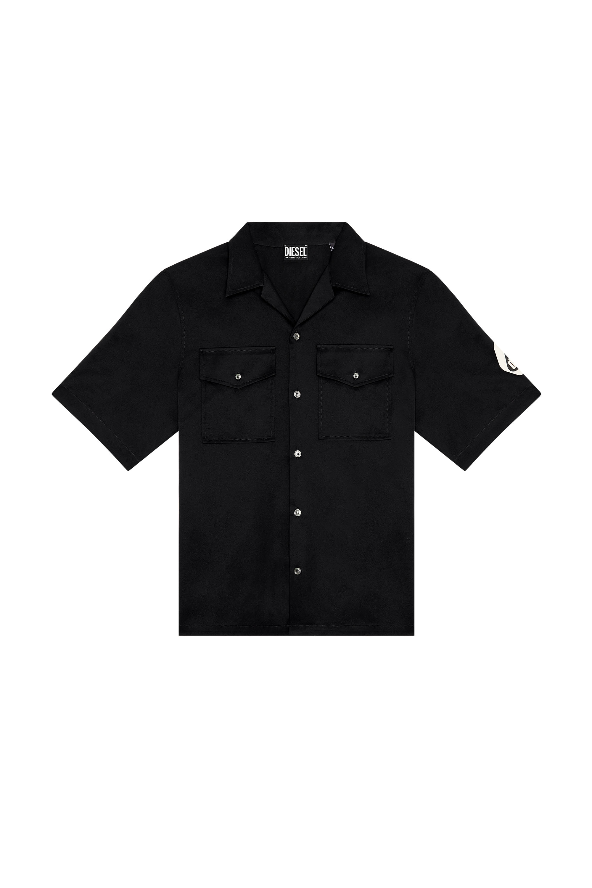 deal me XL ジャージー ウエスタンシャツ ポーカー S-MAC-B Man: Bowling shirt with utility logo | Diesel