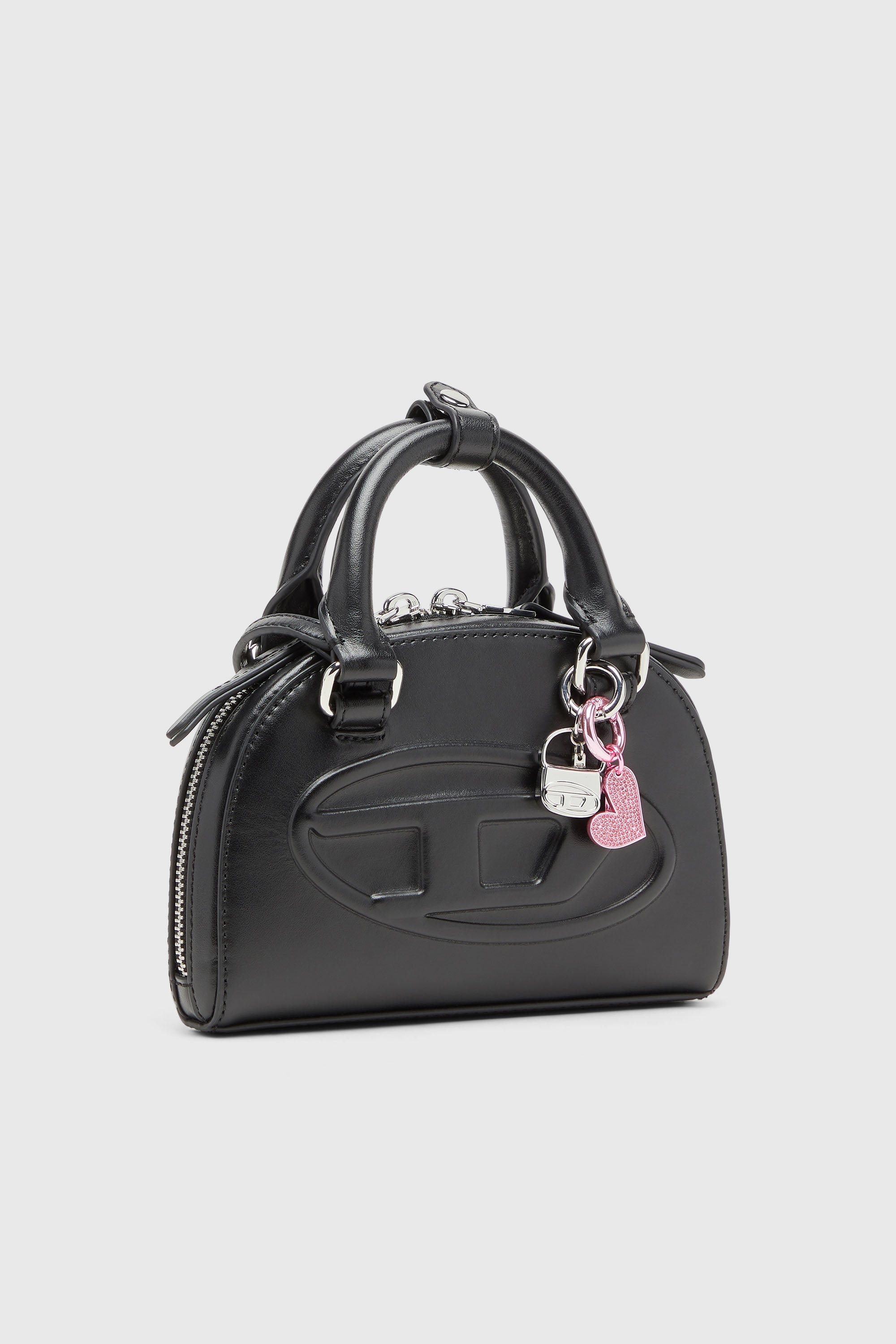 Diesel - CHARM-1DR, Breloque en m&eacute;tal avec mini breloque 1DR Femme in Gris argent&eacute; - 3
