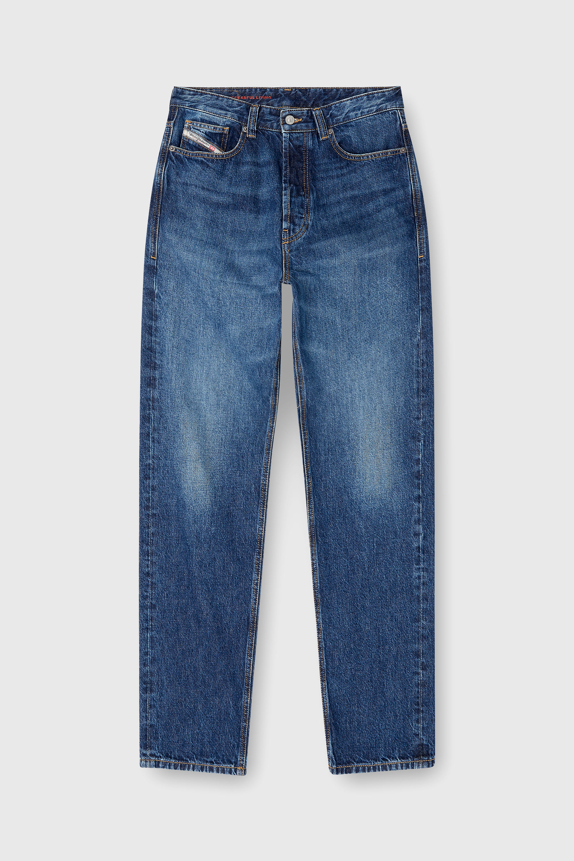Diesel - Regular Jeans 2024 D-Macs 09I27 Hombre, Azul medio - 4