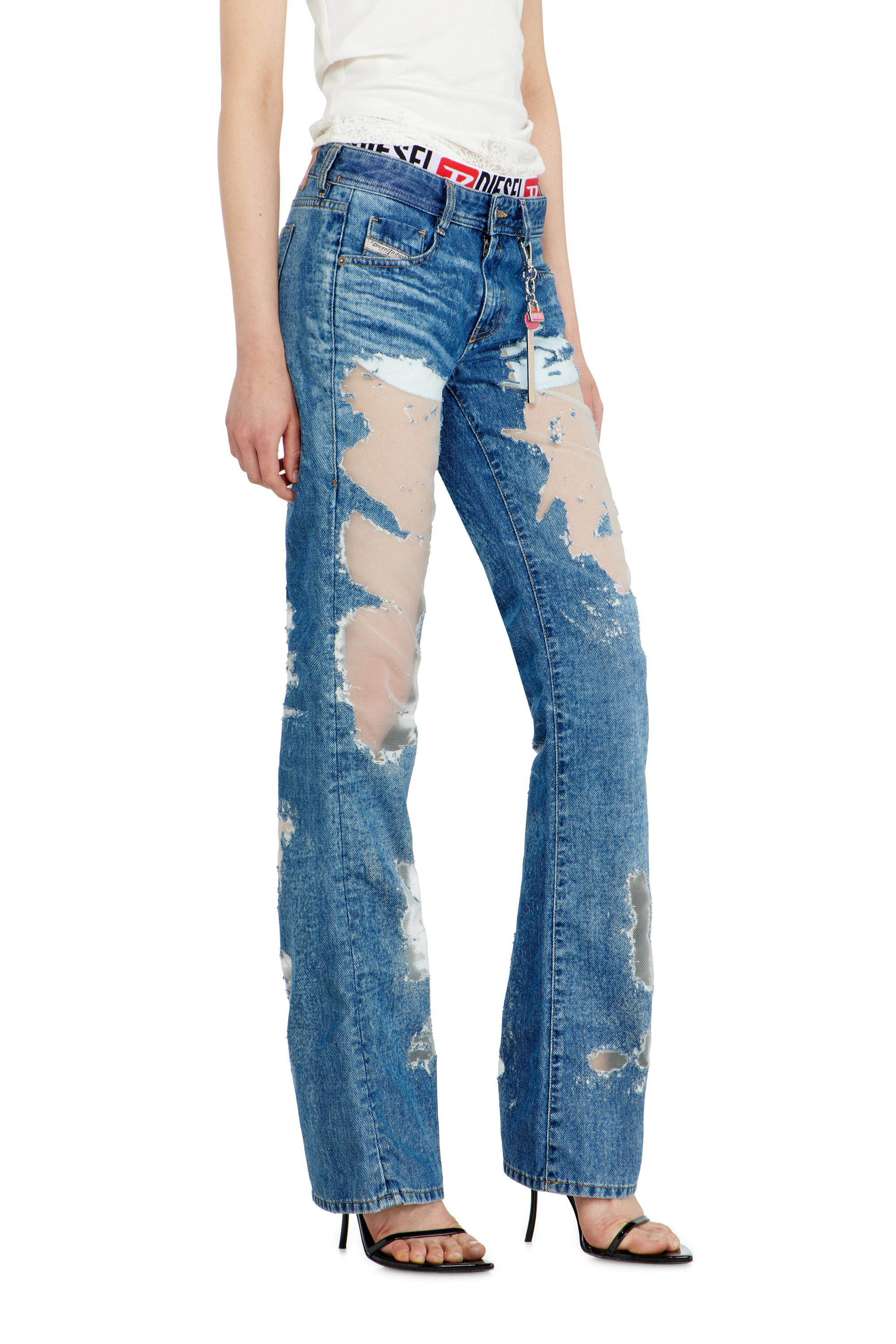 Diesel - Female's Bootcut Jeans 1969 D-Ebbey 068ZH, Medium Blue - 5