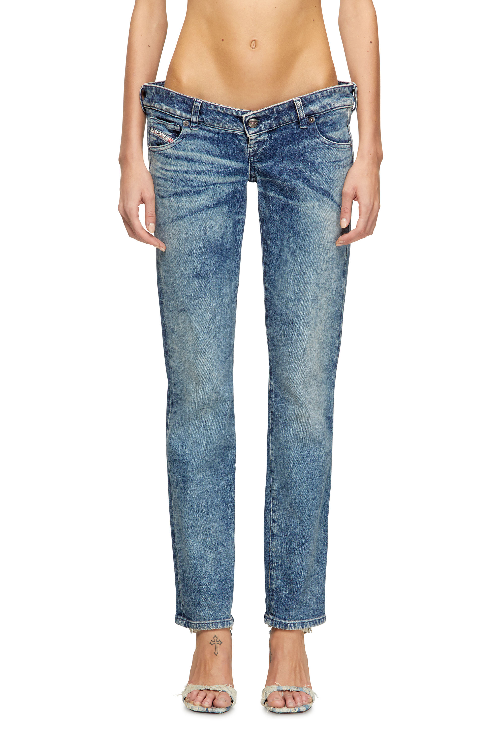 Diesel - Female's Regular Jeans D-Waisty 007DI, Medium Blue - 1
