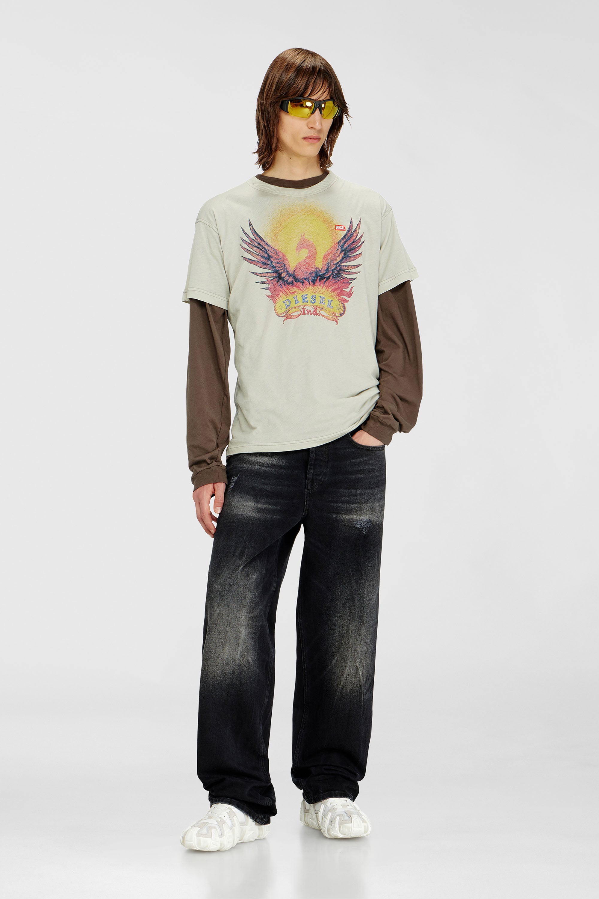 Diesel - Relaxed Jeans 2001 D-Macro 0BEBB Hombre, Negro - 1