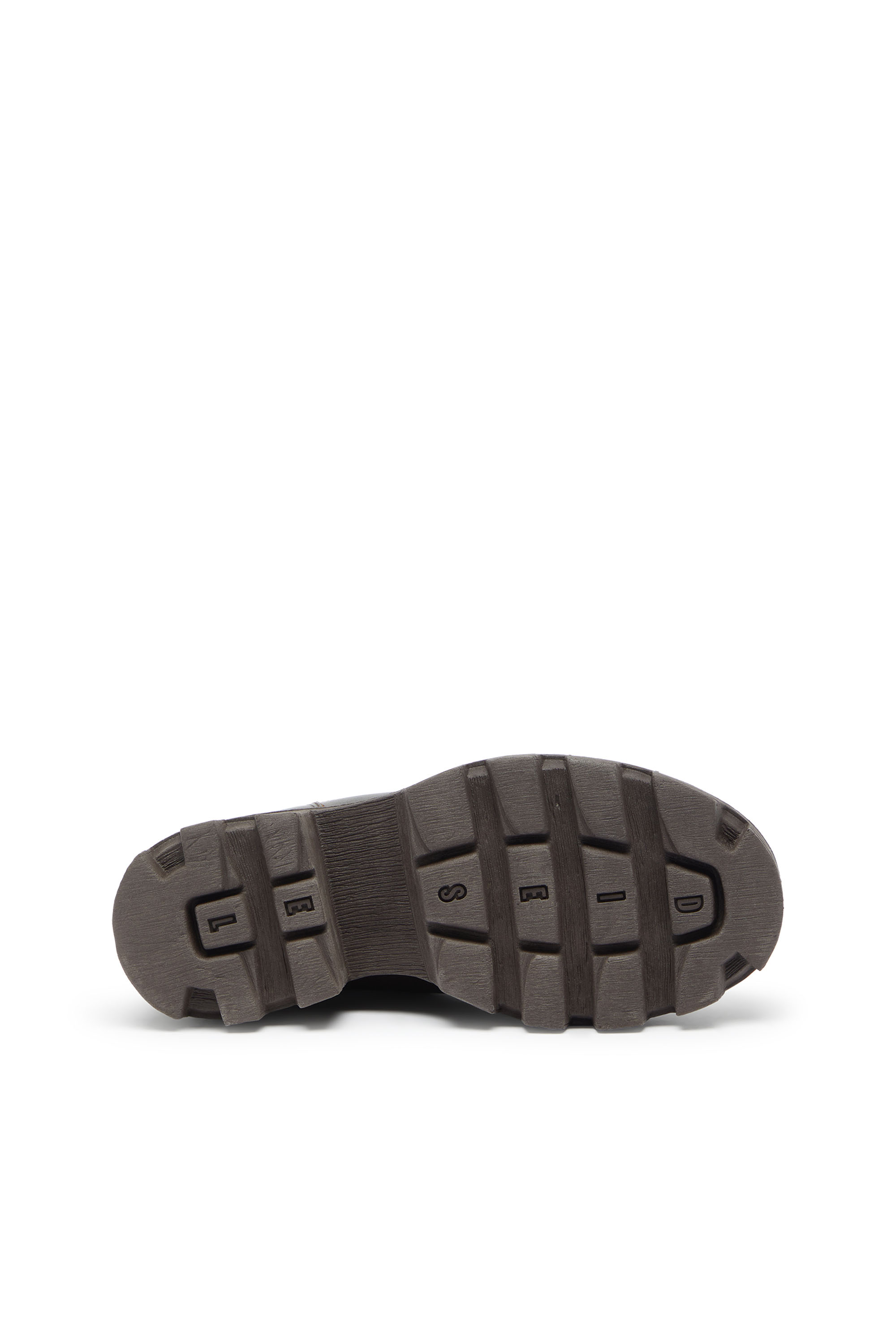 Diesel - D-HAMMER CHUNKY W, D-Hammer - Bottines Chelsea en cuir avec semelle crant&eacute;e Femme in Marron - 4