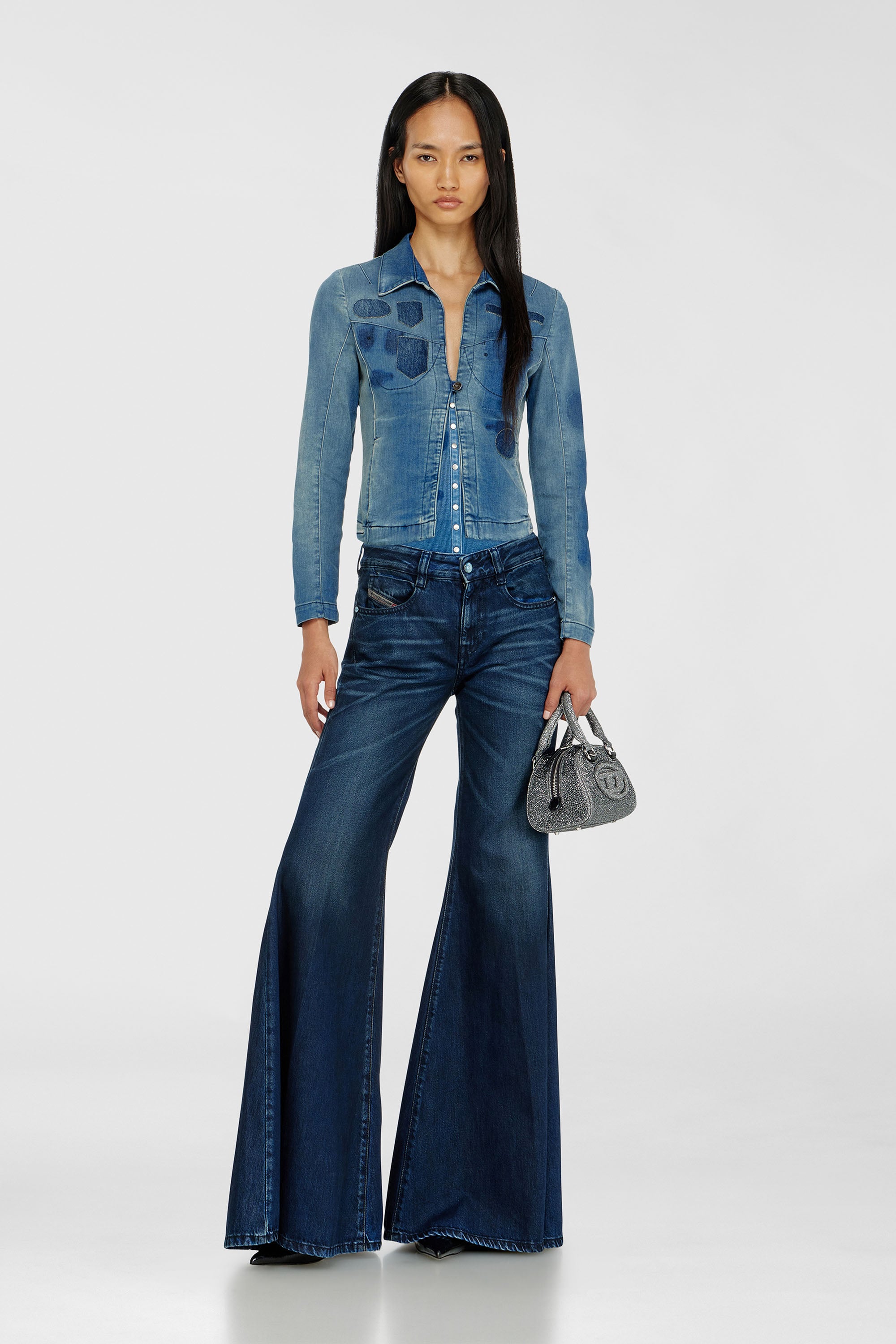 Diesel - Female's Flare Jeans 1970 D-Bleess 09N21, Dark Blue - 2