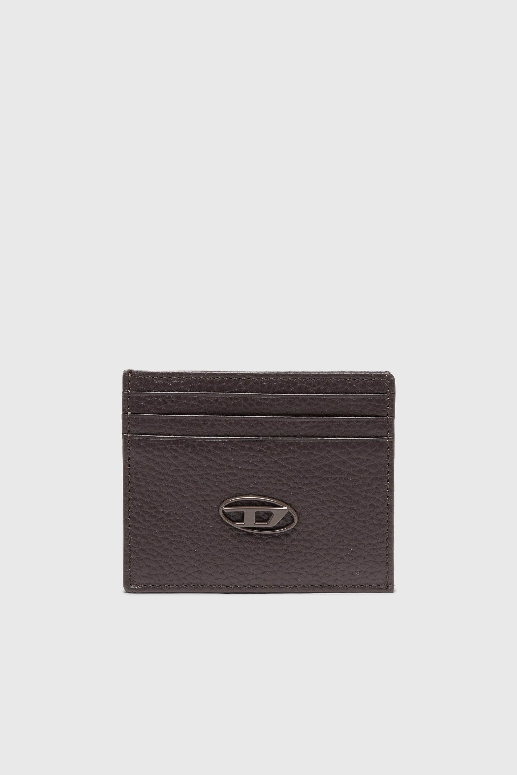 Diesel - CARD CASE, Tarjetero de piel flor Hombre in Marr&oacute;n - 1
