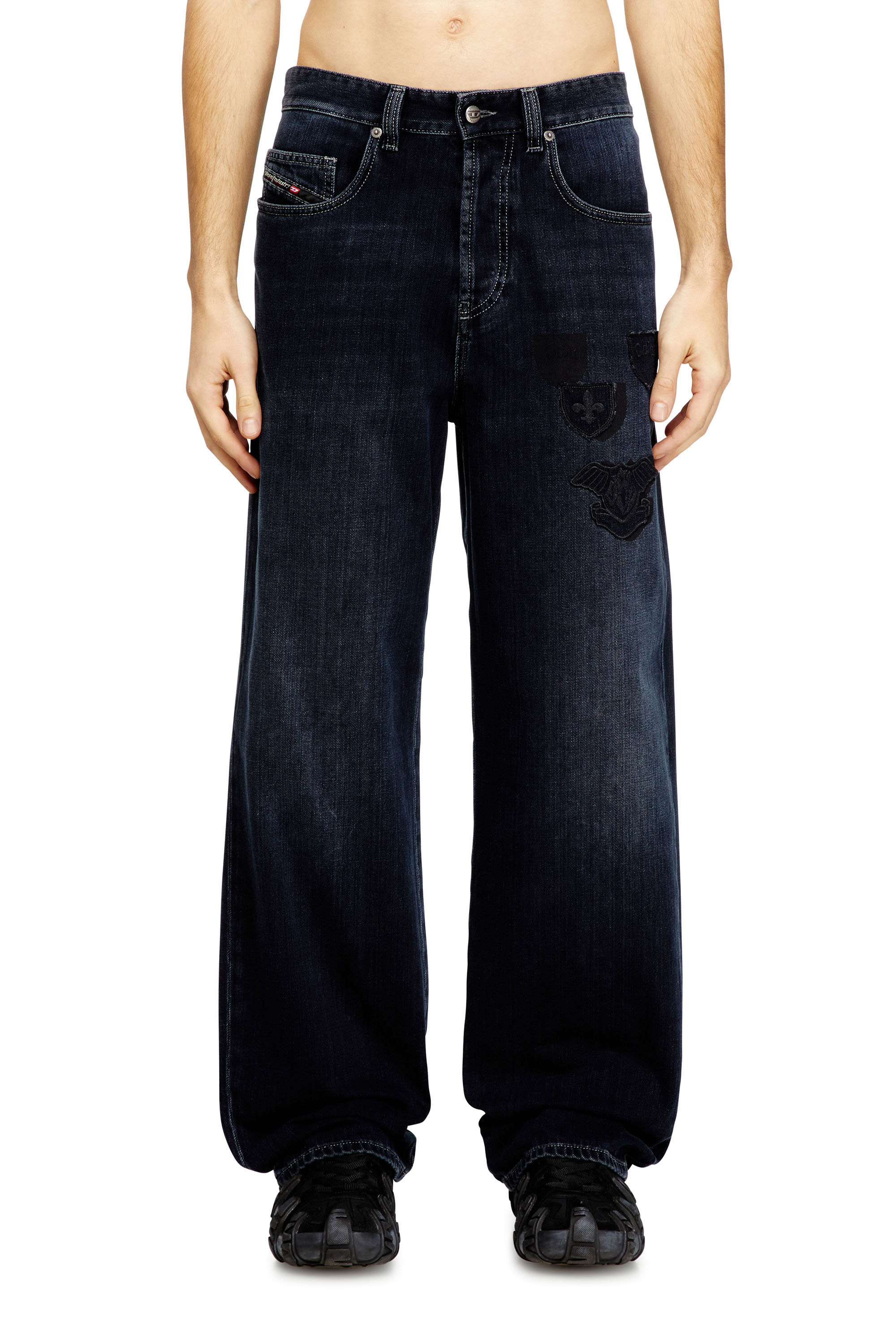 Diesel - Man's Relaxed Jeans 2001 D-Macro 09Q19, Dark Blue - 1