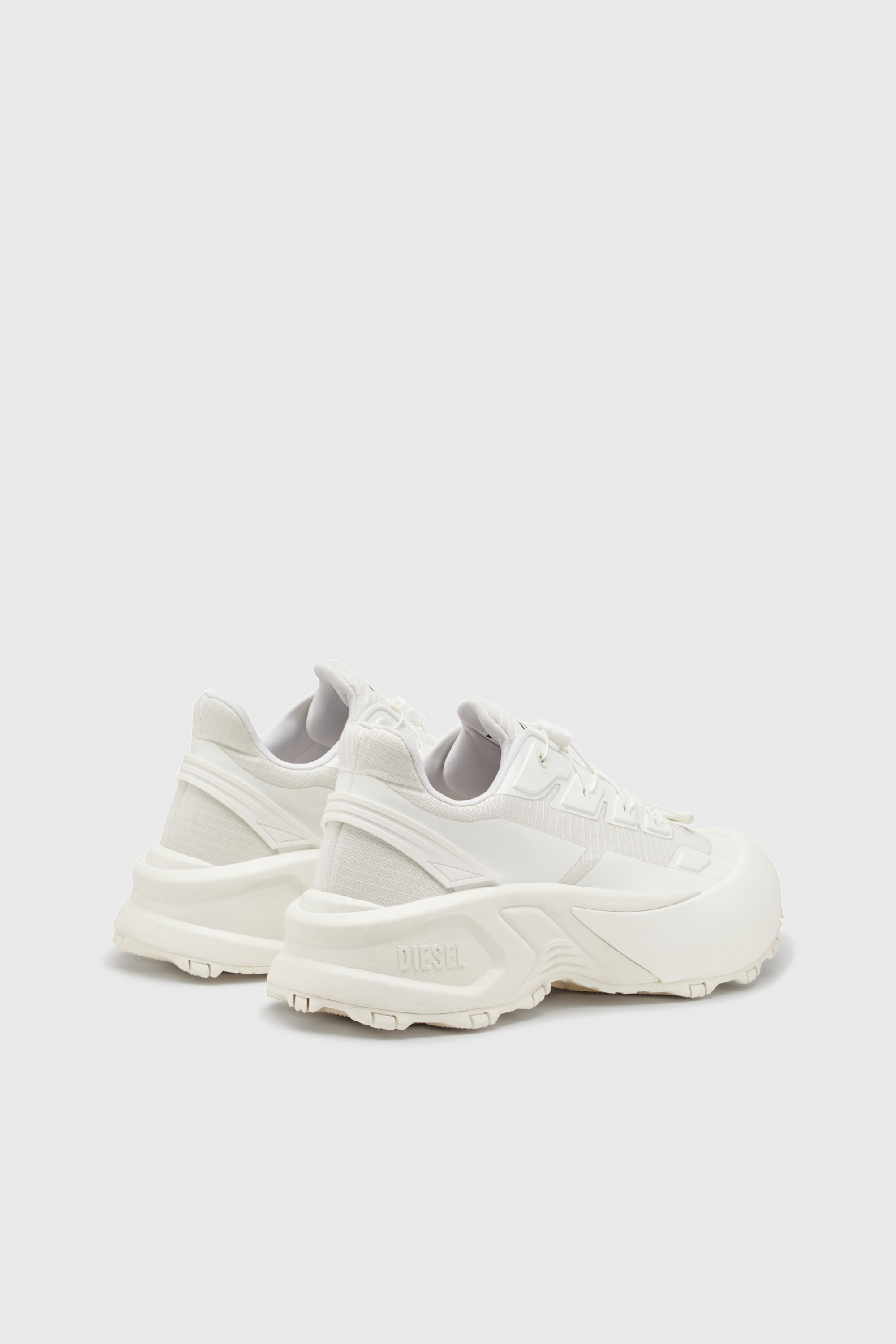 Diesel - D-CAGE RUNNER, Male's D-Cage Runner-Sneakers in TPU-trimmed ripstop in White - 3