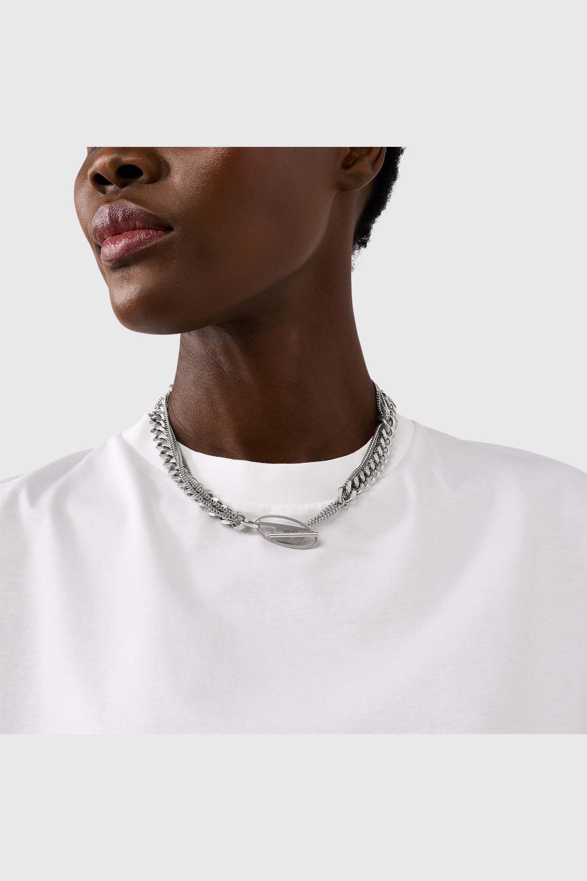 Women's Stainless Steel Chain Necklace | Silver | Diesel {{Country}}