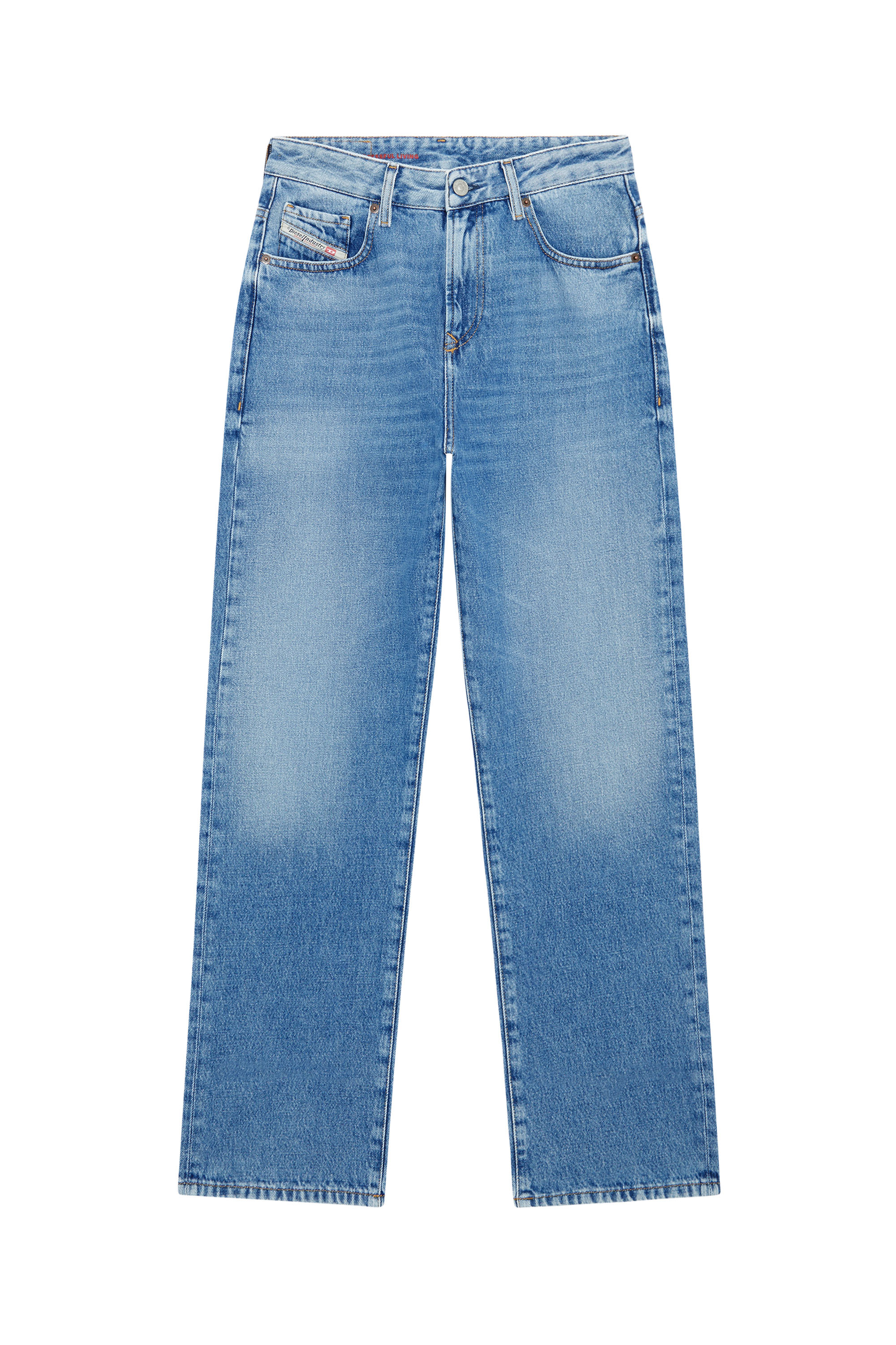 1999 D-Reggy Woman: turn up Relaxed Light blue Jeans | Diesel