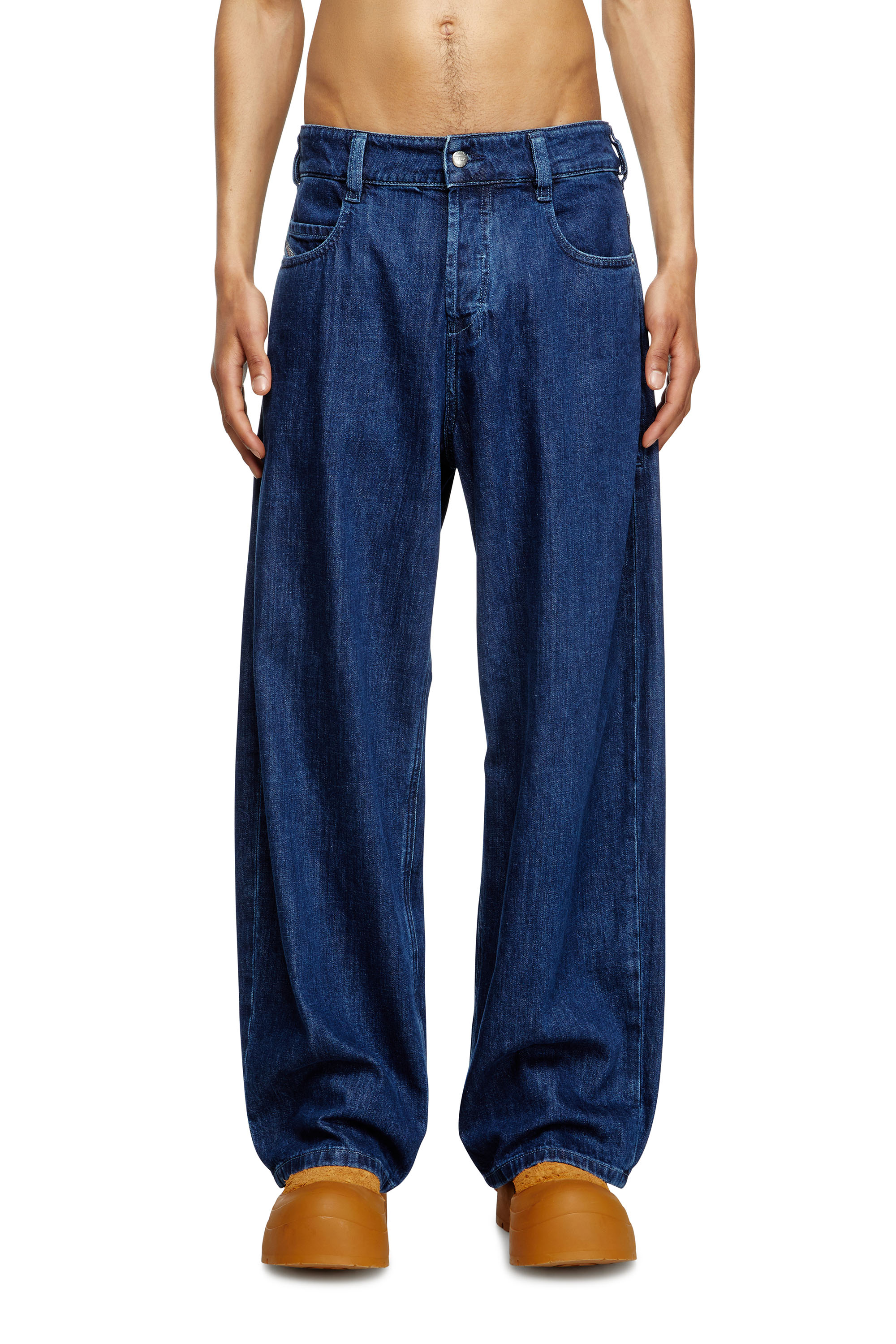 Diesel - Unisex's Relaxed Jeans 1997 D-Enim 0DBDX, Dark Blue - 2