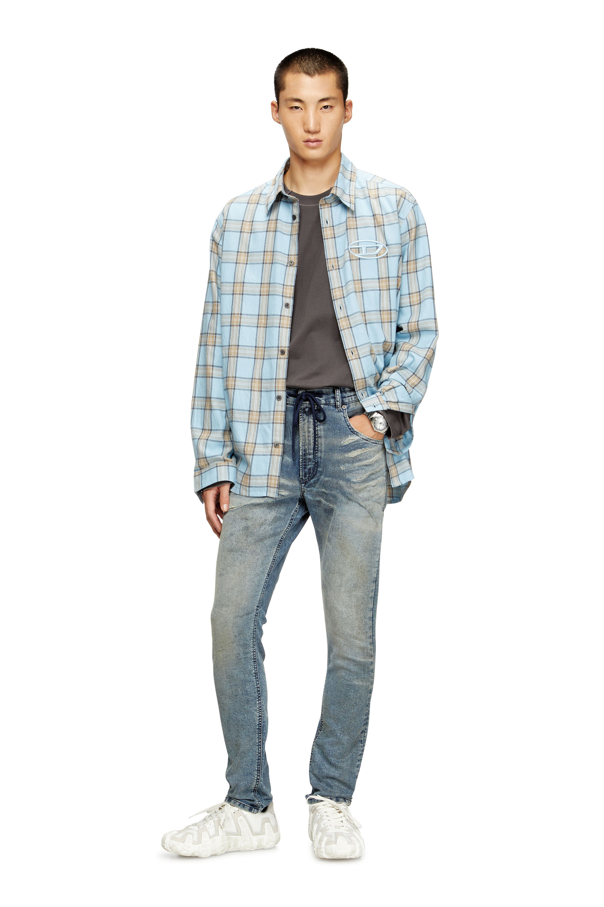 Diesel - Male's Regular 2032 D-Krooley Joggjeans® 09M37, Medium Blue - 2