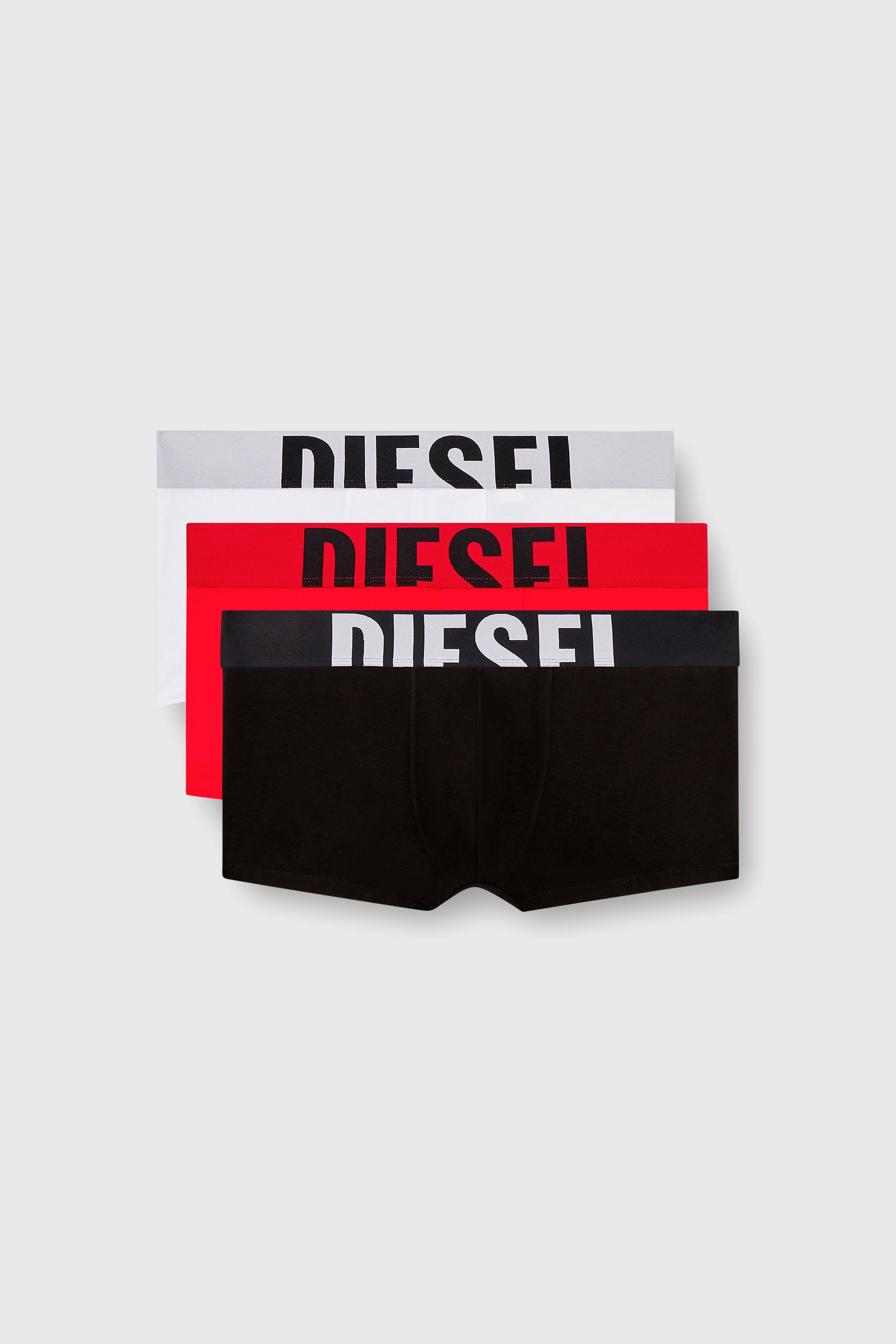 Diesel - UMBX-DAMIENTHREEPACK-5.5EL, Man's Three-pack men&rsquo;s boxer briefs in Red/Black - 4