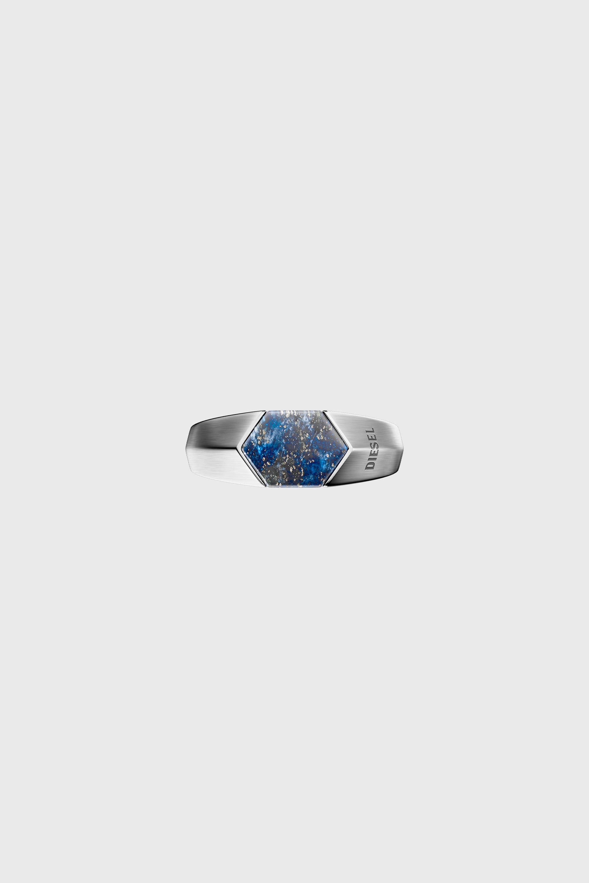 Diesel - DX1712040, Anillo sello de lapisl&aacute;zuli Unisex in Plateado - 3