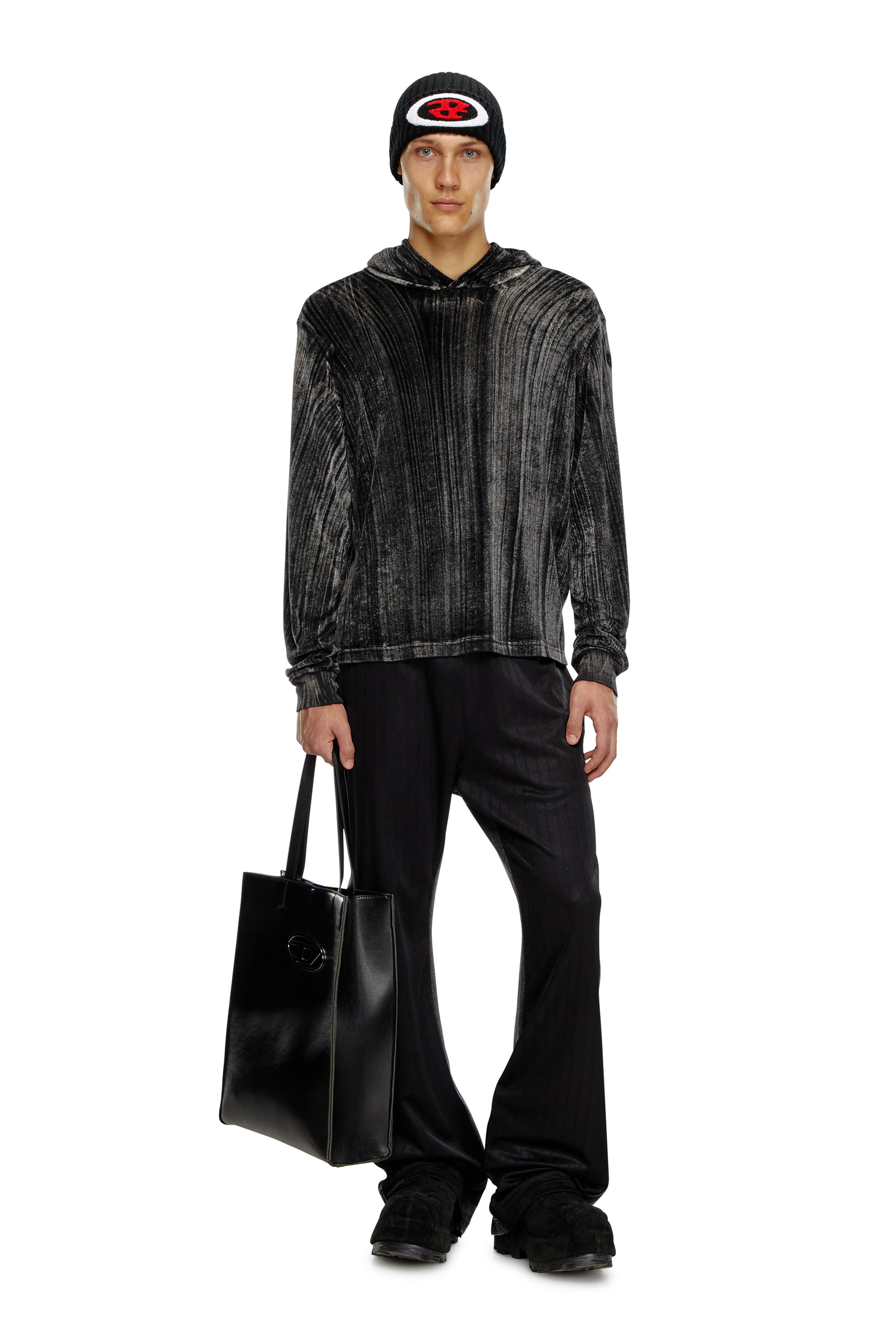 Diesel - HOLI-D SHOPPER X, Holi-D Shopper X - Bolso de neopreno reforzado Unisex in Negro - 6