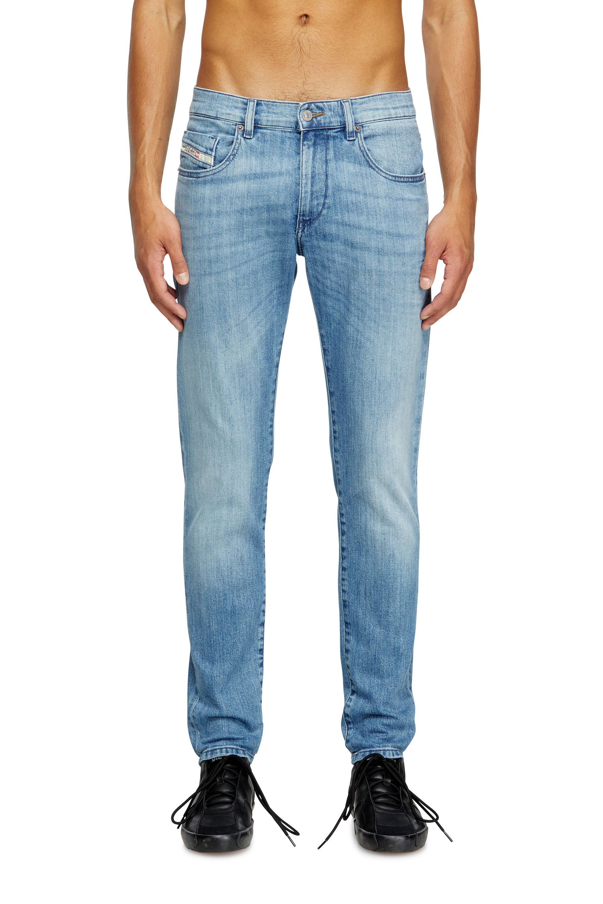 Diesel - Man's Slim Jeans 2019 D-Strukt 0GRDI, Light Blue - 2