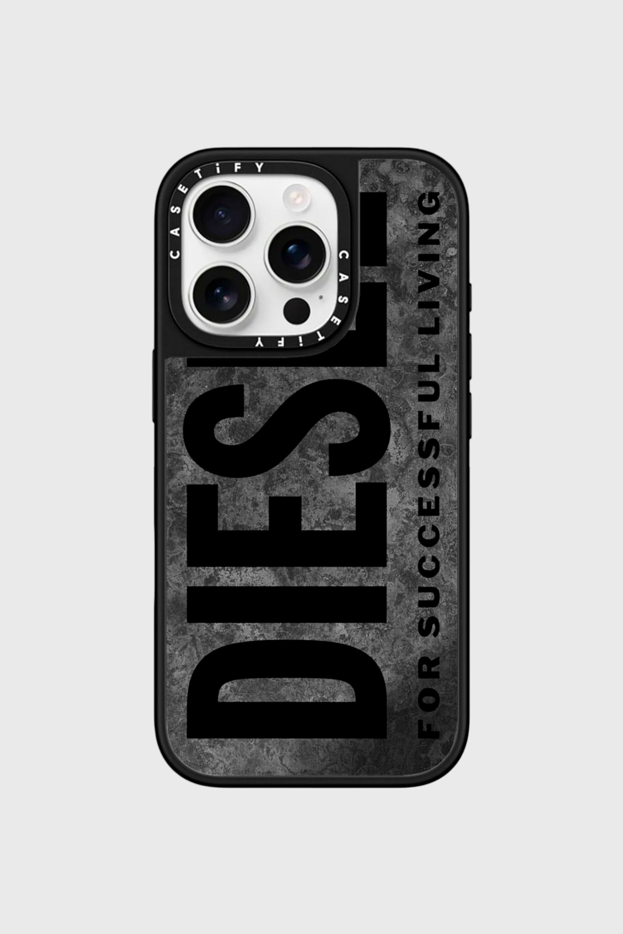 Diesel - 60322 CASETIFY MOULDED CASE, Unisex's Magsafe Oxidized Case iPhone 16 Pro in Grey/Black - 1