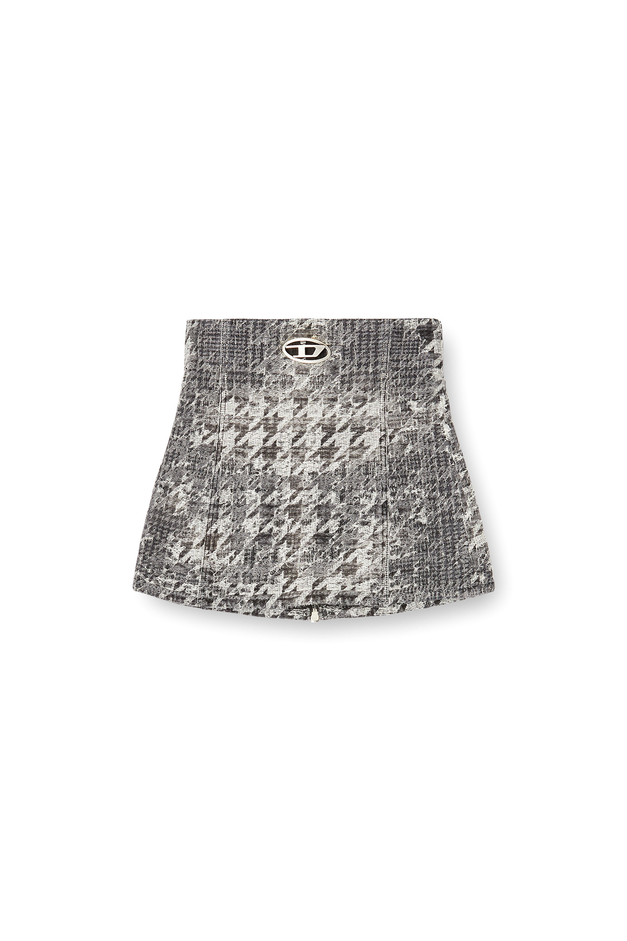 Diesel - DE-ORSET-FSH1, Female's Basque in Prince of Wales jacquard denim in Black/White - 3